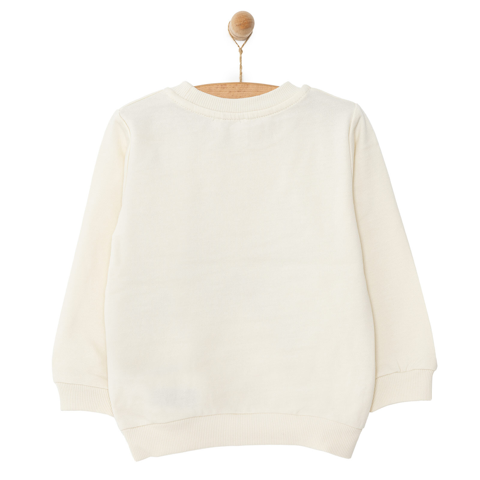 Basic Kelebek Desenli Sweatshirt Kız Bebek