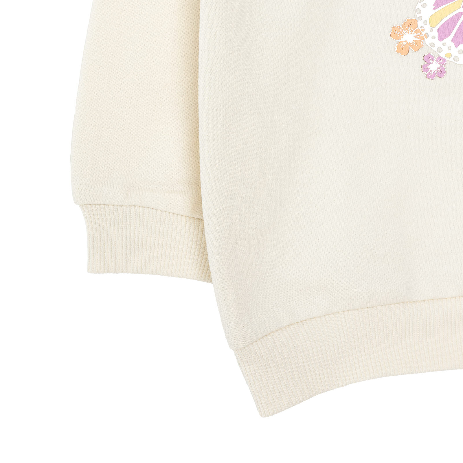 Basic Kelebek Desenli Sweatshirt Kız Bebek