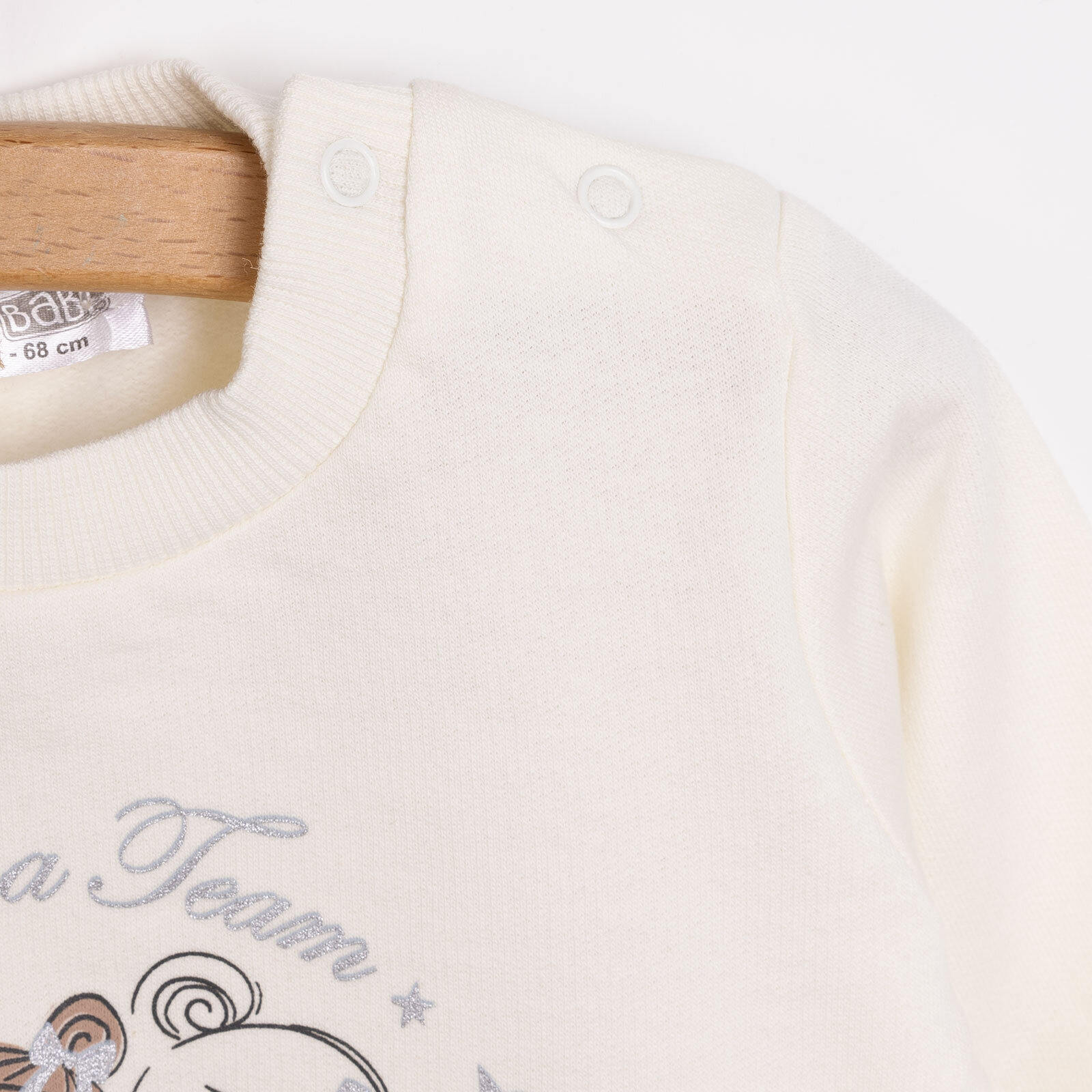 Basic Kız Az Şardonlu Balerin Baskılı Sweatshirt Kız Bebek