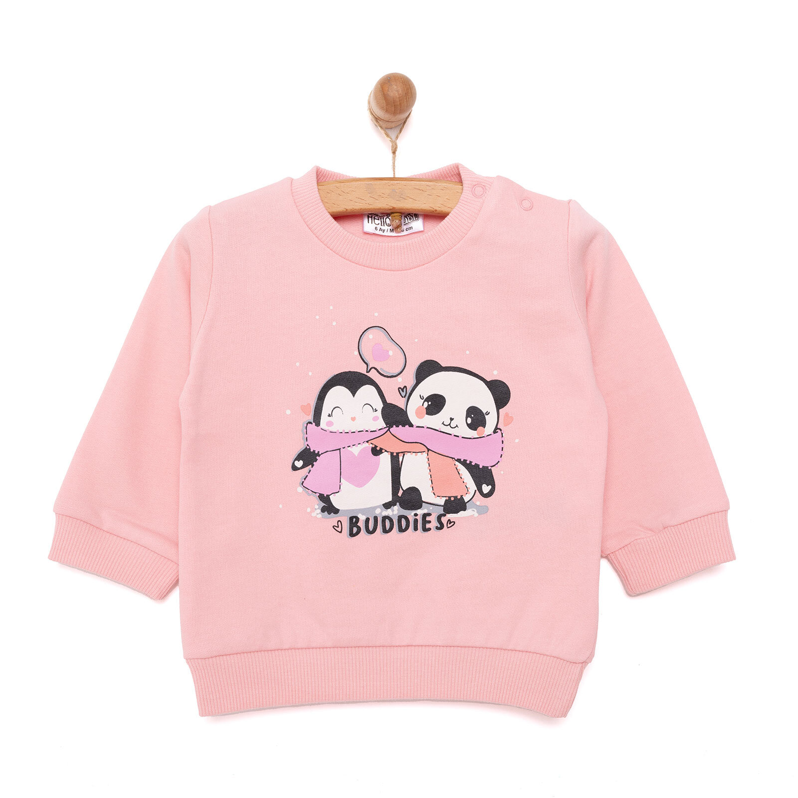 Basic Kız Az Şardonlu Sweatshirt Kız Bebek
