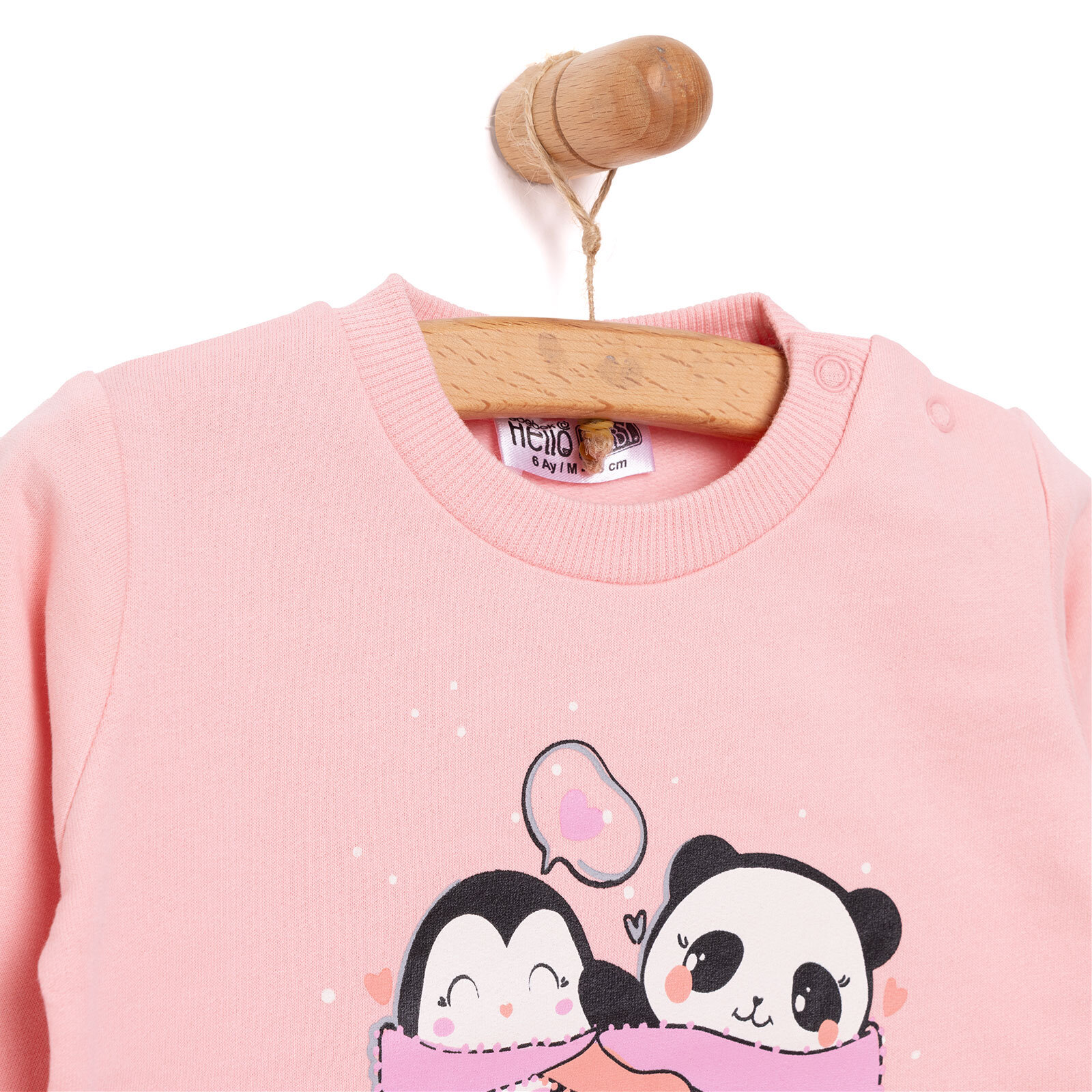 Basic Kız Az Şardonlu Sweatshirt Kız Bebek