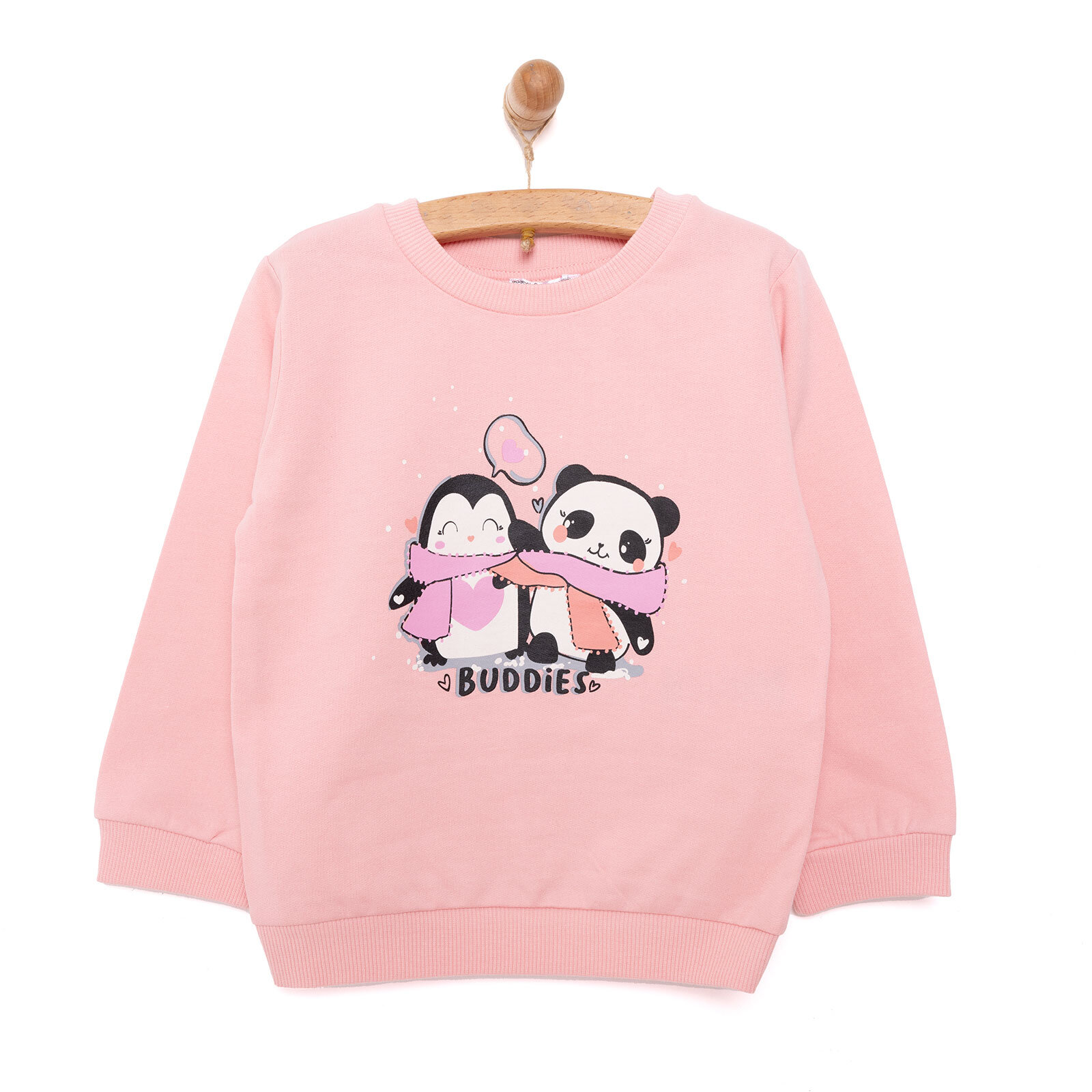Basic Kız Az Şardonlu Sweatshirt Kız Bebek
