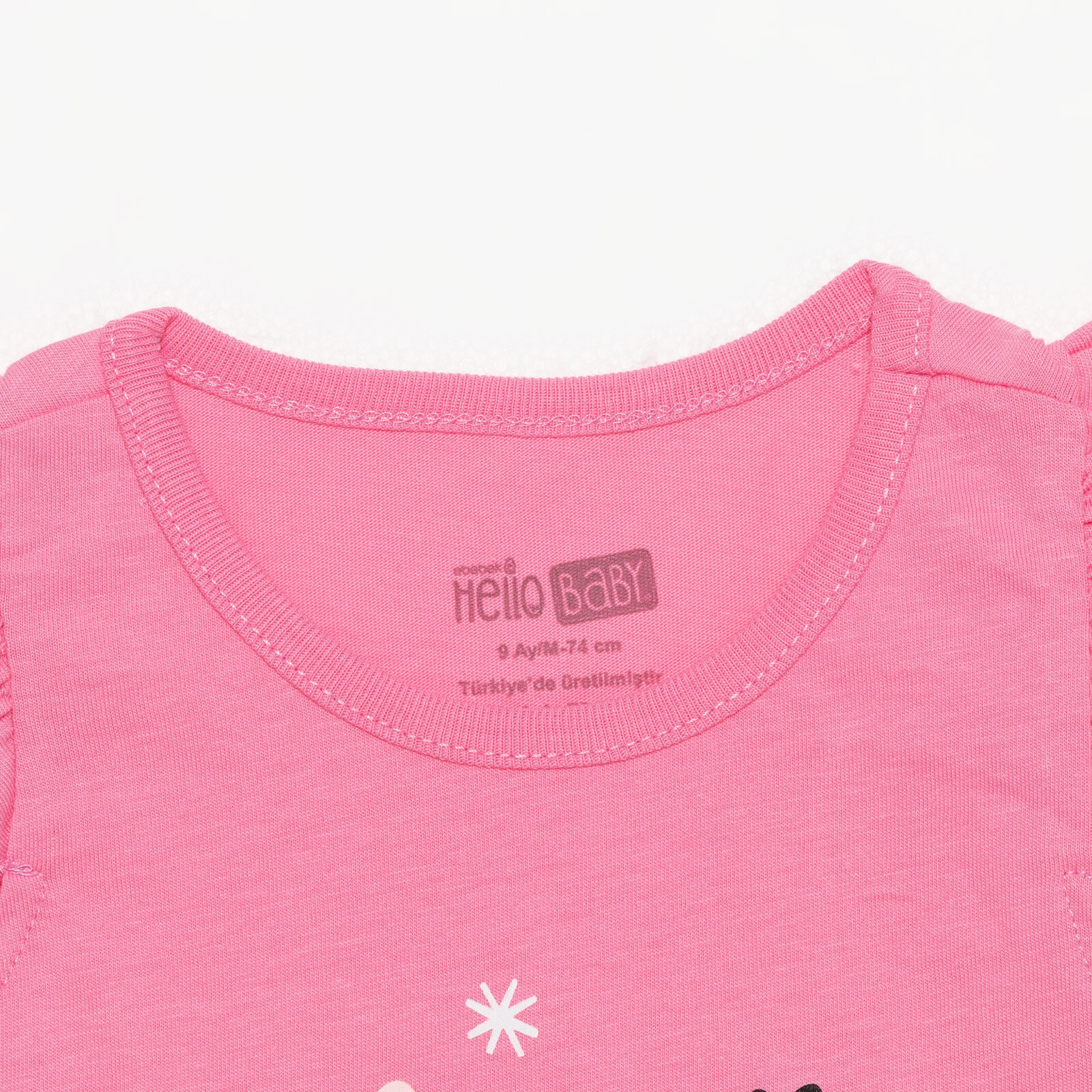 Basic Kız Baskılı Atlet T-shirt Kız Bebek