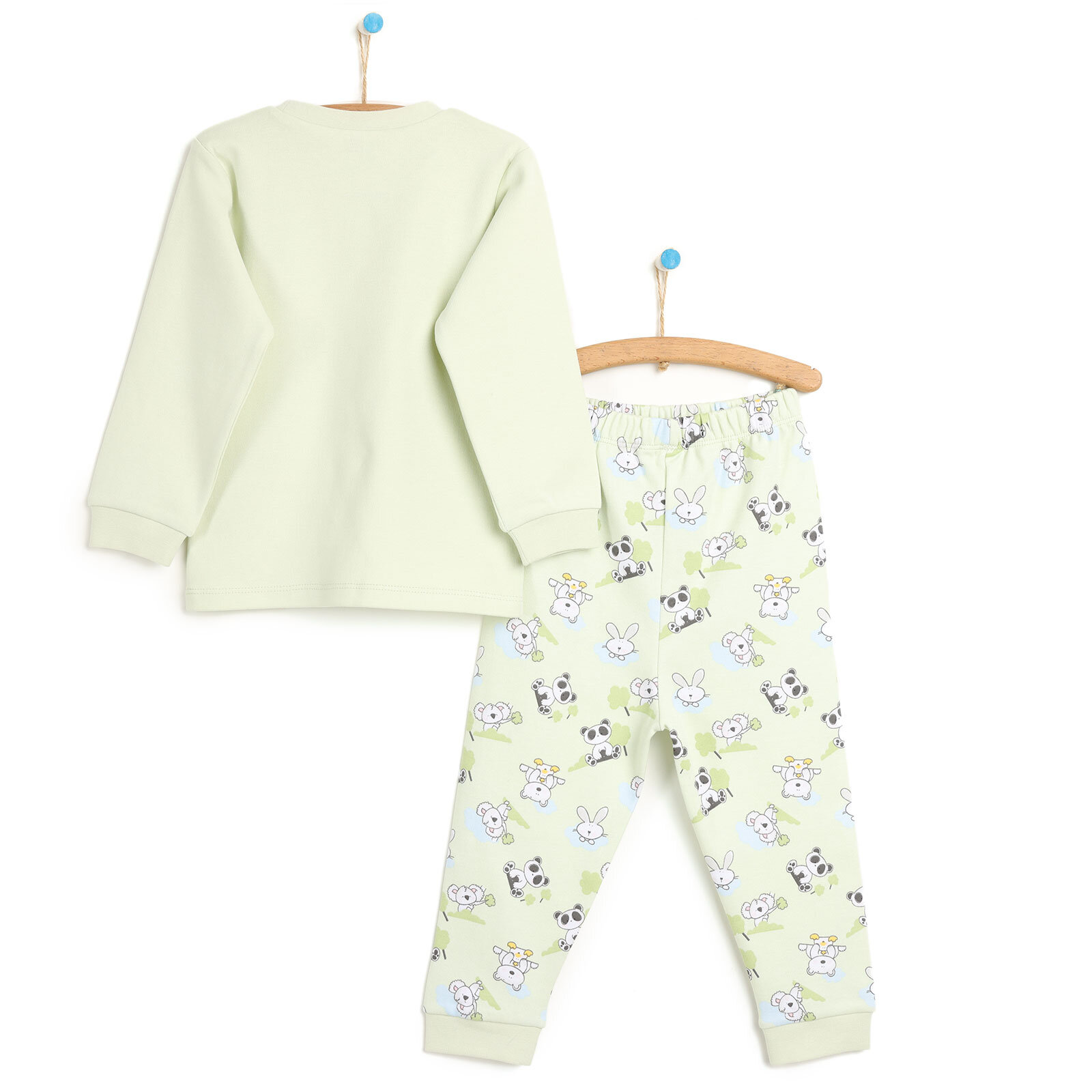 Basic Kız Bebek Baharlık Pijama Takımı Unisex