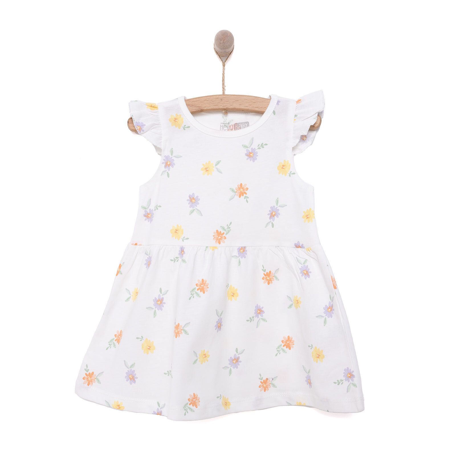 Basic Kız Çiçek Desenli Elbise Kız Bebek Basic Kız Çiçek Desenli Elbise Kız Bebek