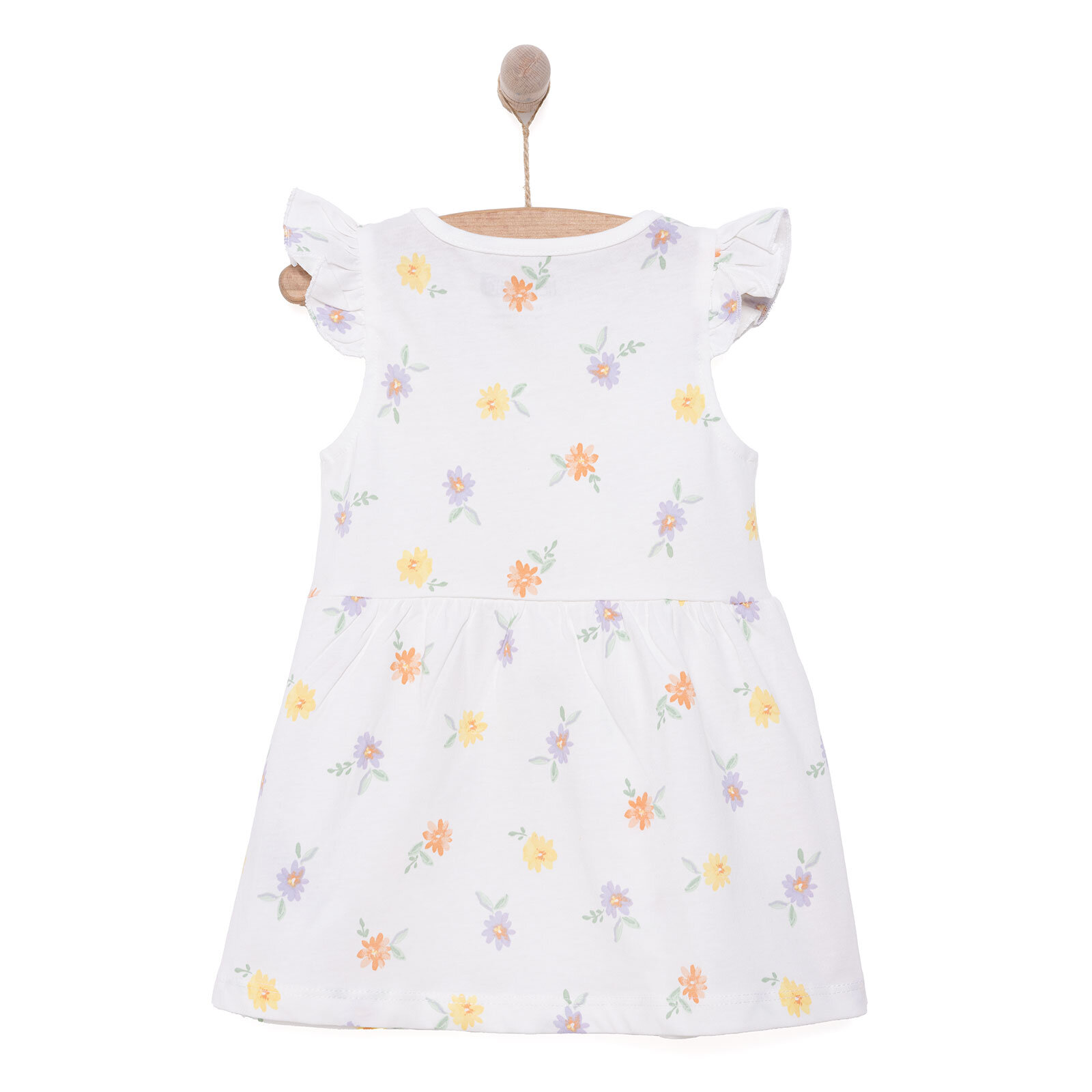 Basic Kız Çiçek Desenli Elbise Kız Bebek Basic Kız Çiçek Desenli Elbise Kız Bebek