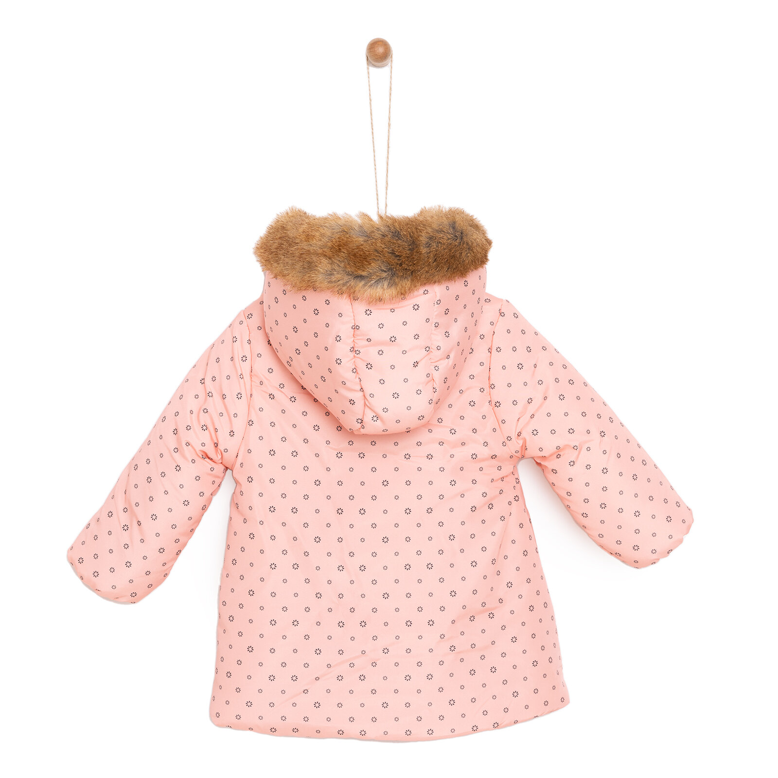 Basic Kız Çiçek Metraj Baskılı Mont Kız Bebek