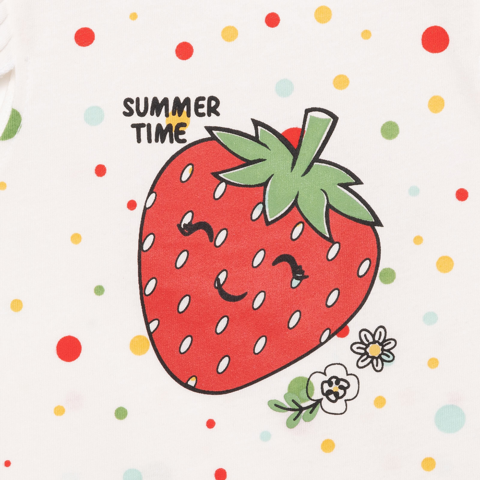 Basic Kız Çilek Baskılı Atlet-Şort Kız Bebek