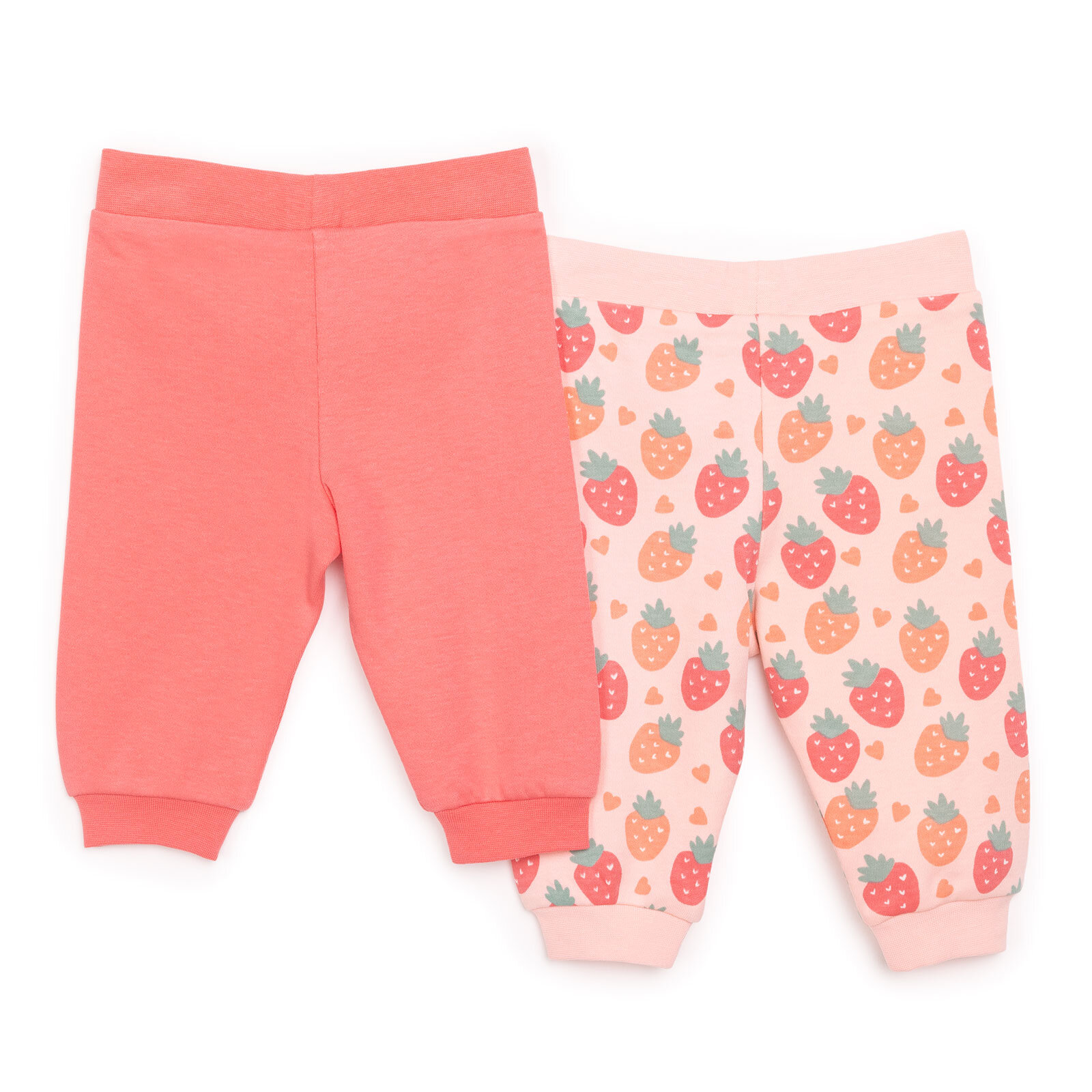 Basic Kız Çilek Desenli 2li Patiksiz Alt Kız Bebek