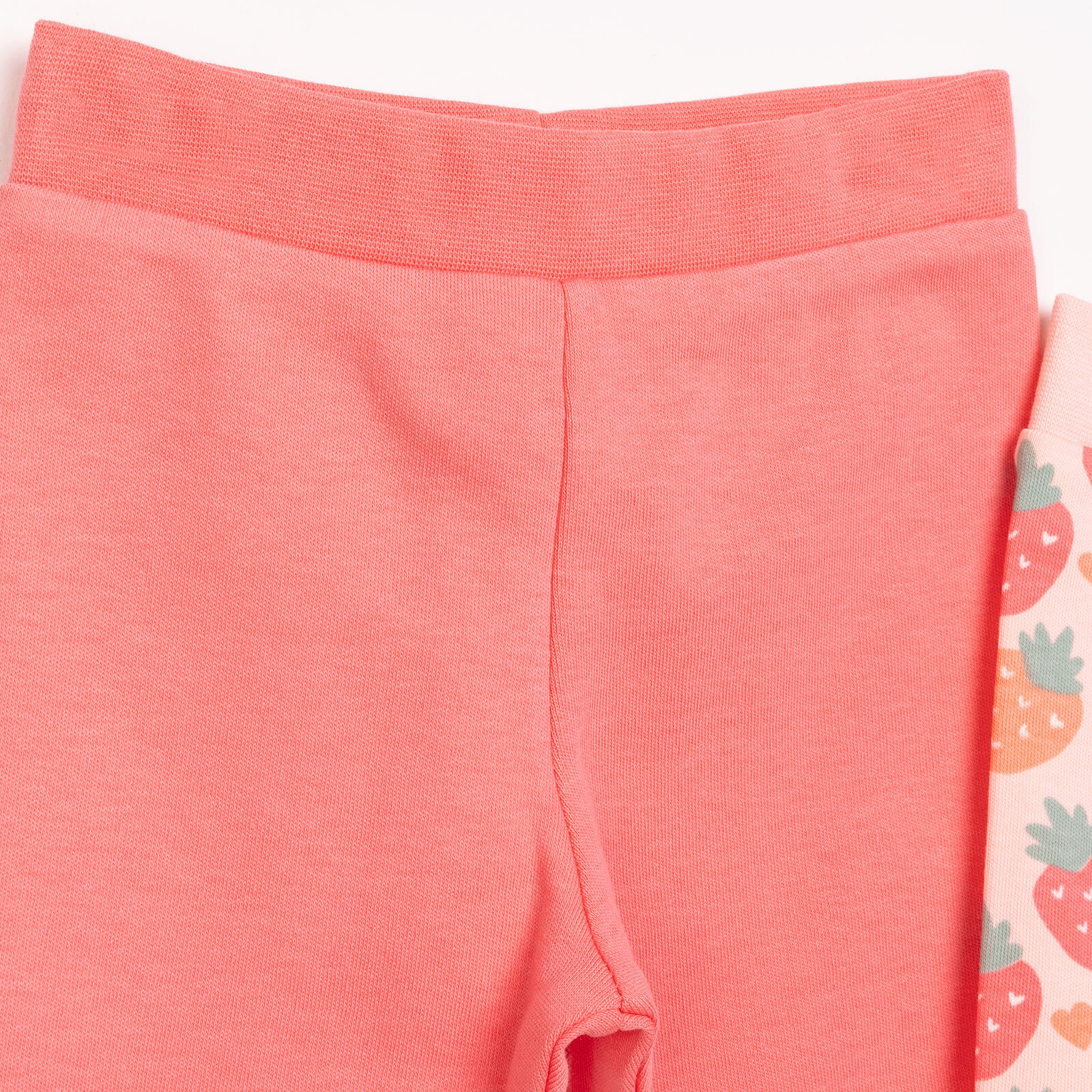 Basic Kız Çilek Desenli 2li Patiksiz Alt Kız Bebek