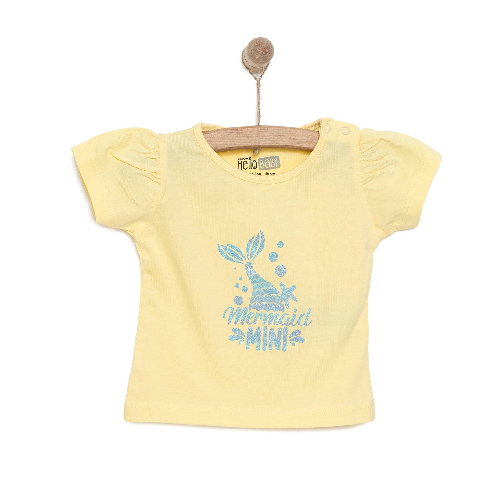 HelloBaby Basic Kız Deniz Kızı Baskılı T-Shirt Kız Bebek