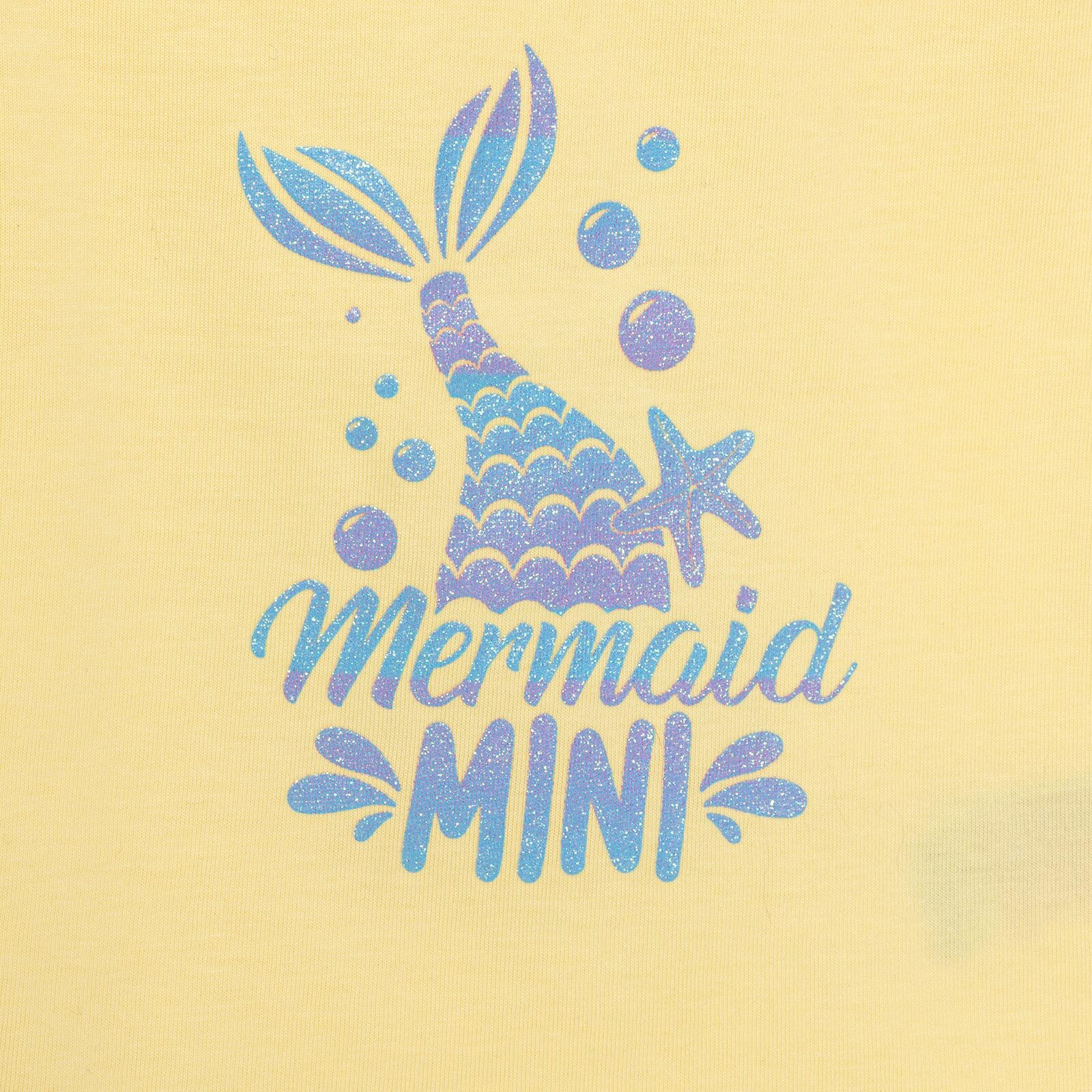 HelloBaby Basic Kız Deniz Kızı Baskılı T-Shirt Kız Bebek