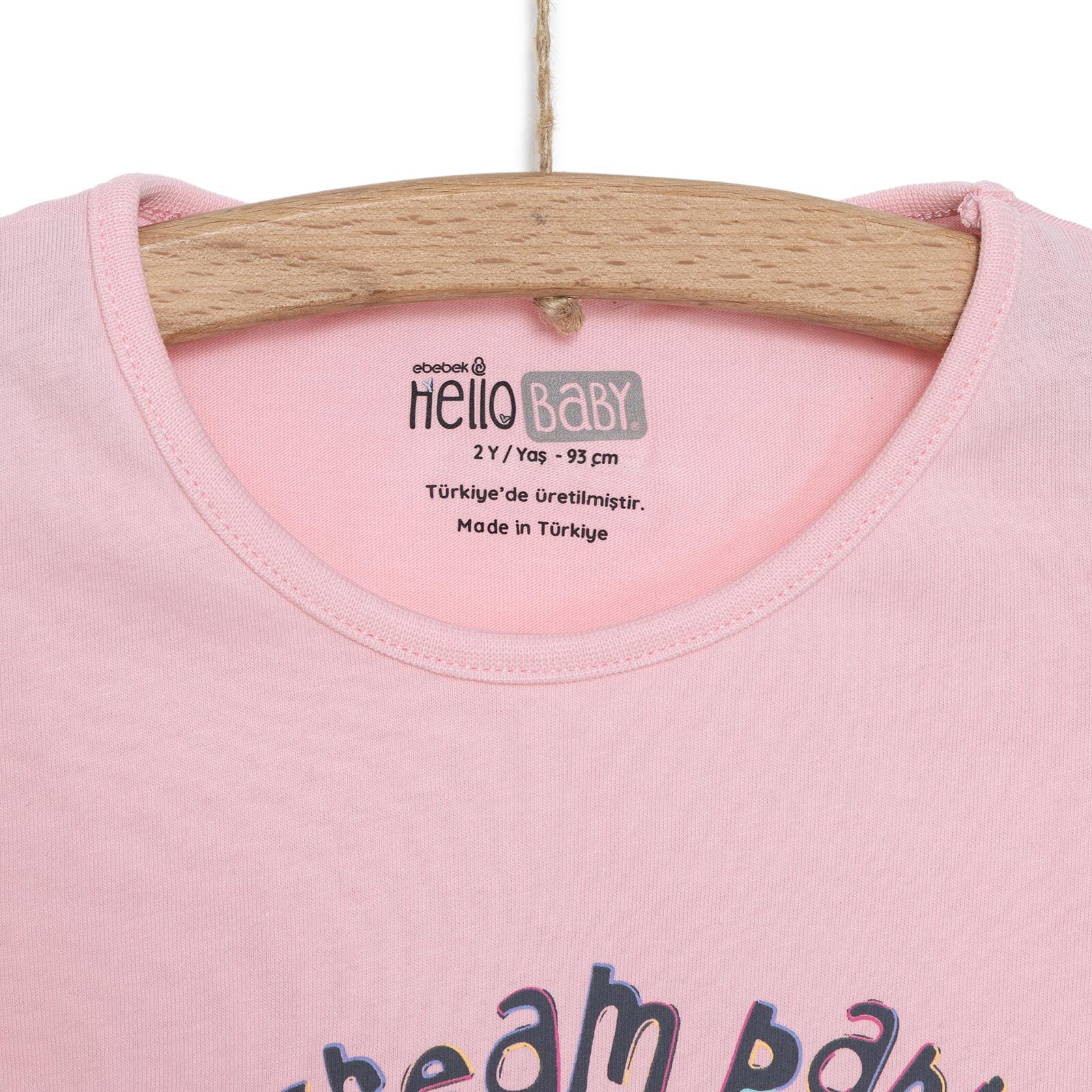 Basic Kız Dondurma Partisi Baskılı T-Shirt Kız Bebek