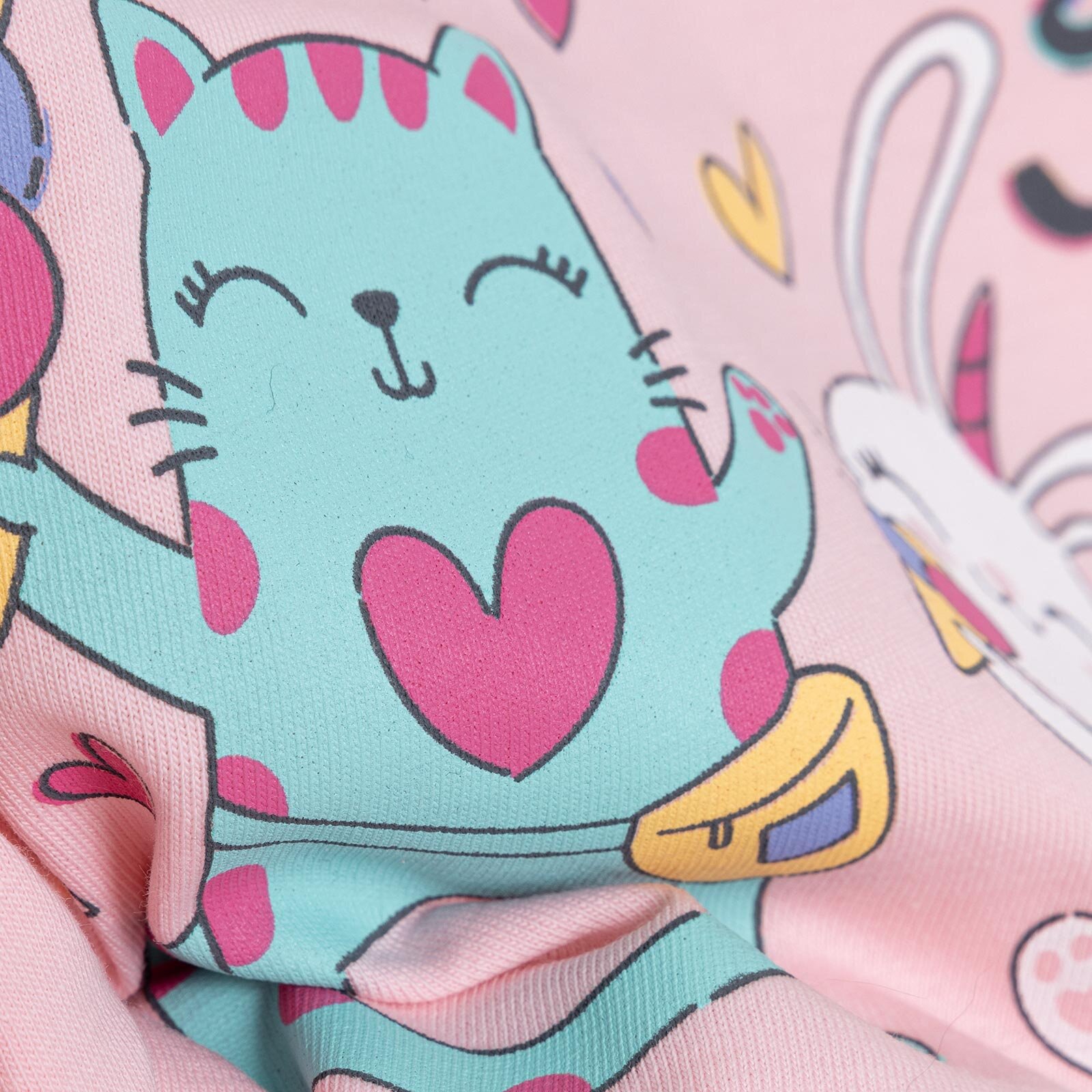 Basic Kız Dondurma Partisi Baskılı T-Shirt Kız Bebek