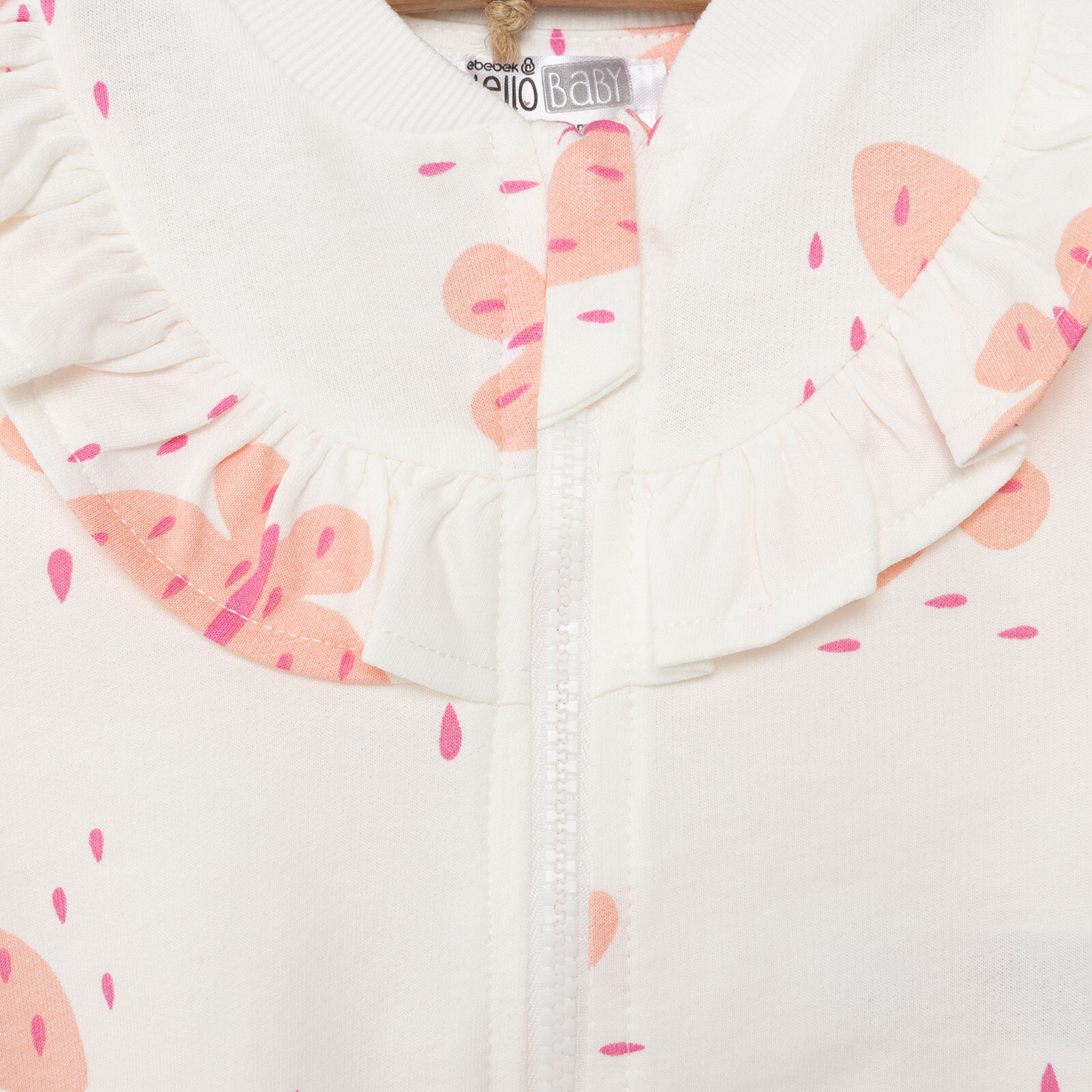 Basic Kız Fermuarlı Kelebek Desenli Eşofman Takımı Kız Bebek Basic Kız Fermuarlı Kelebek Desenli Eşofman Takımı Kız Bebek