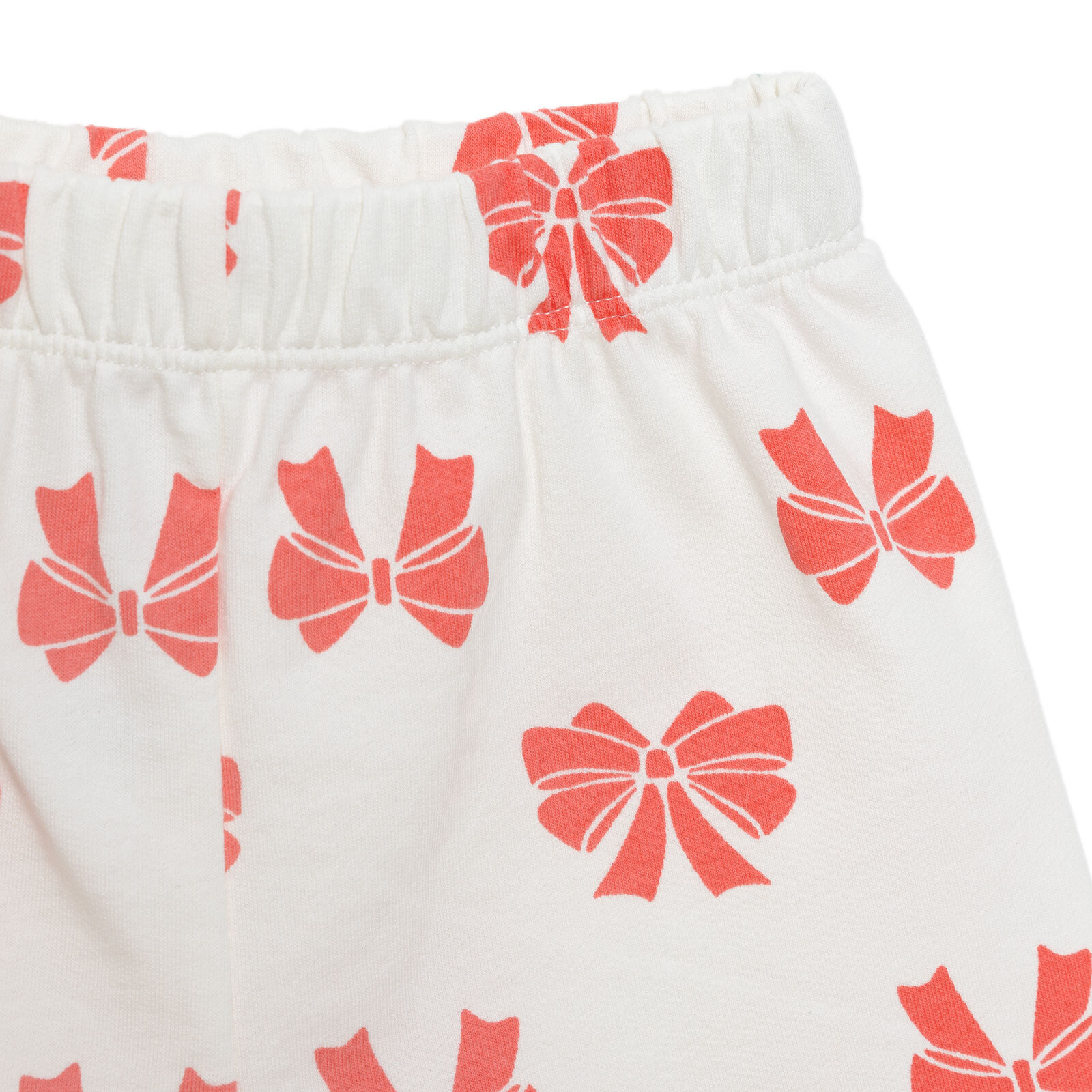 Basic Kız Fiyonk Baskılı Atlet-Şort Kız Bebek