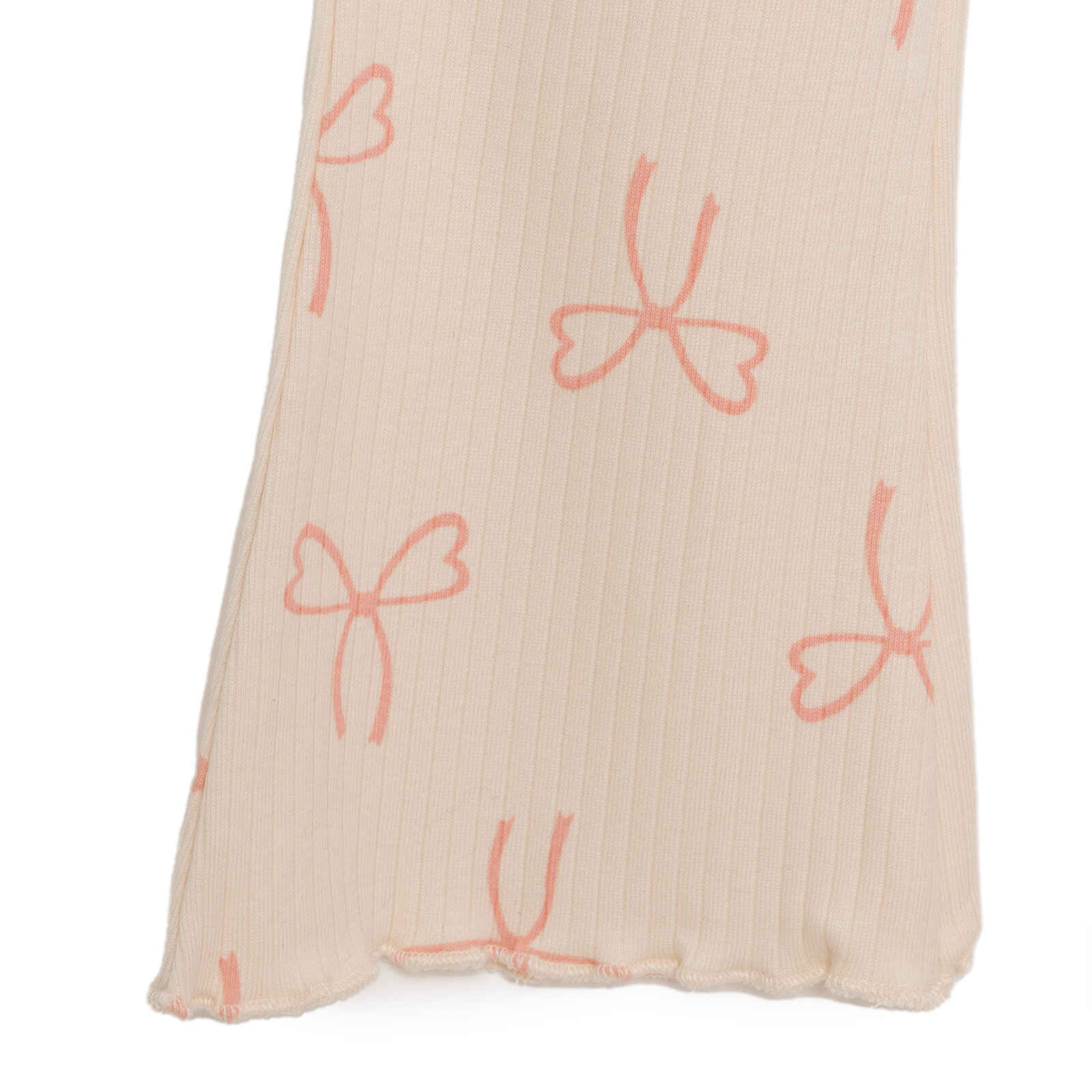 Basic Kız Fiyonk Desenli İspanyol Paça Kaşkorse Tayt Kız Bebek