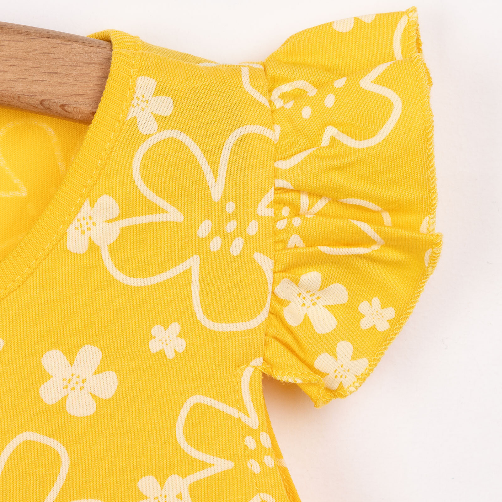 Basic Kız Güneş Işığı Desenli Atlet T-shirt Kız Bebek