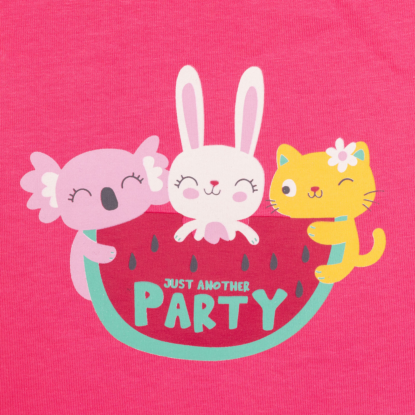 Basic Kız Hayvan Baskılı Atlet T-shirt Kız Bebek