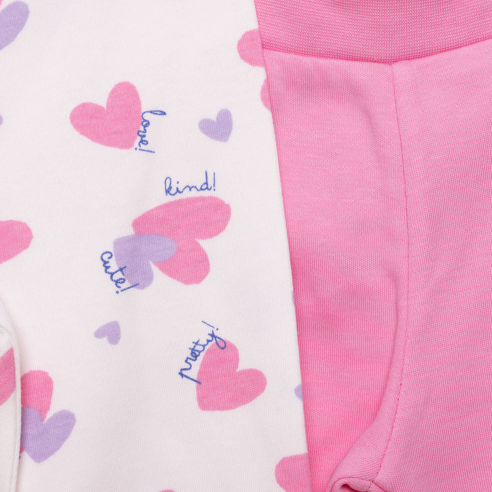 Basic Kız Kalp Desenli 2li Patiksiz Alt Kız Bebek