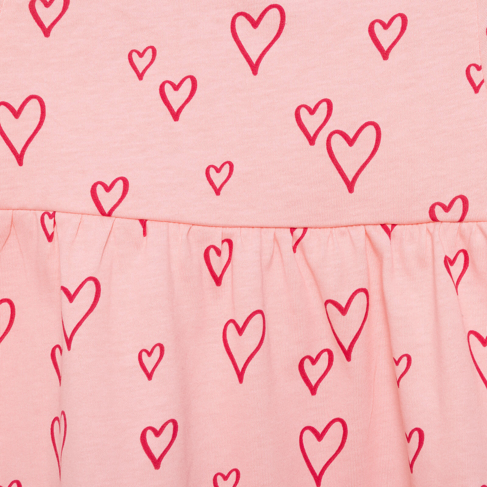 Basic Kız Kalp Desenli Elbise Kız Bebek Basic Kız Kalp Desenli Elbise Kız Bebek