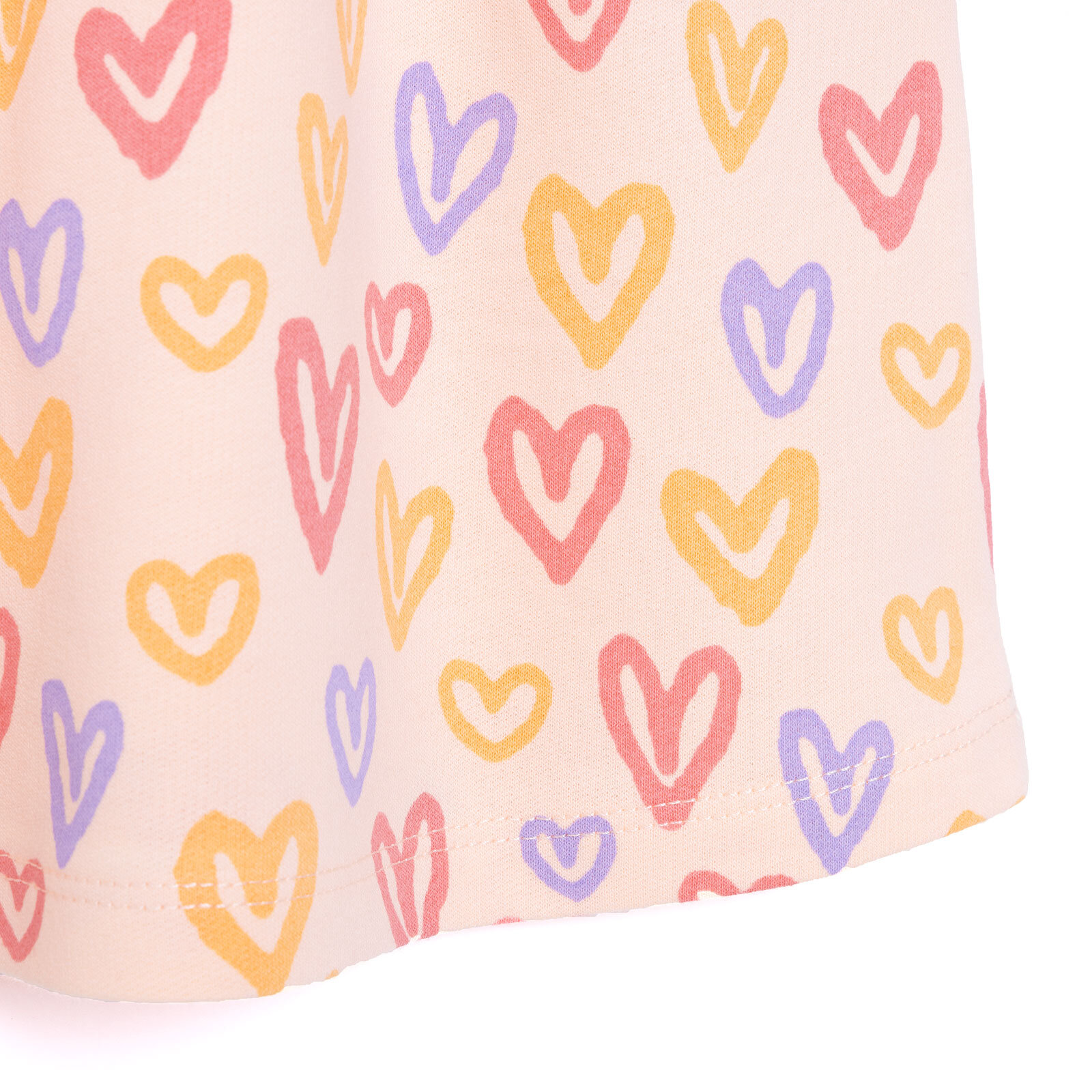 Basic Kız Kalp Desenli Fırfırlı Elbise Kız Bebek Basic Kız Kalp Desenli Fırfırlı Elbise Kız Bebek