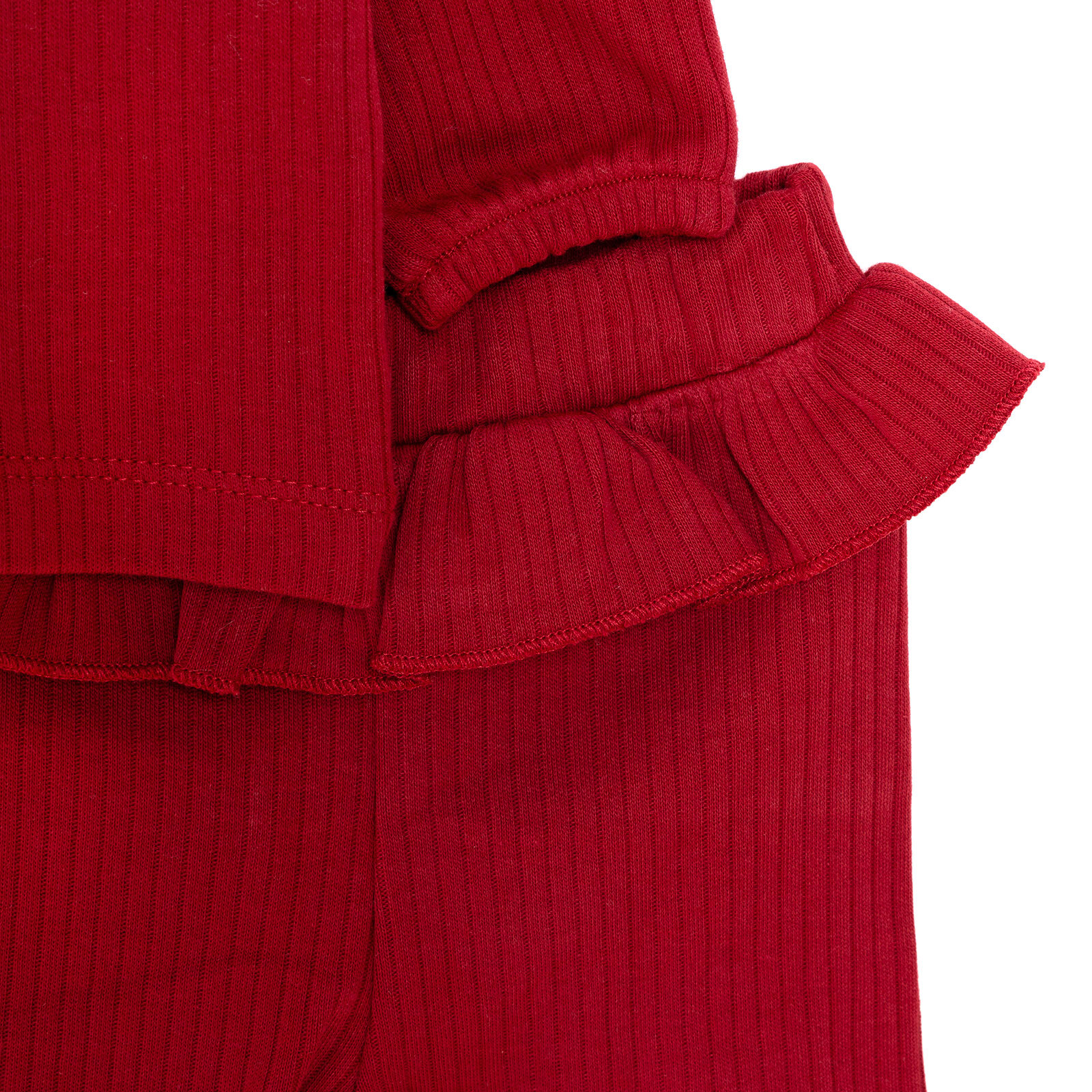 Kız Bebek Bluz Tayt Set Kaşkorse Düğmeli Bisiklet Yaka Uzun Kol