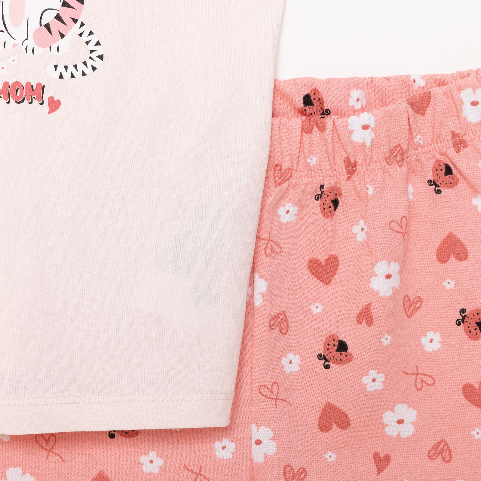 Basic Kız Kedi Baskılı Atlet-Şort Kız Bebek