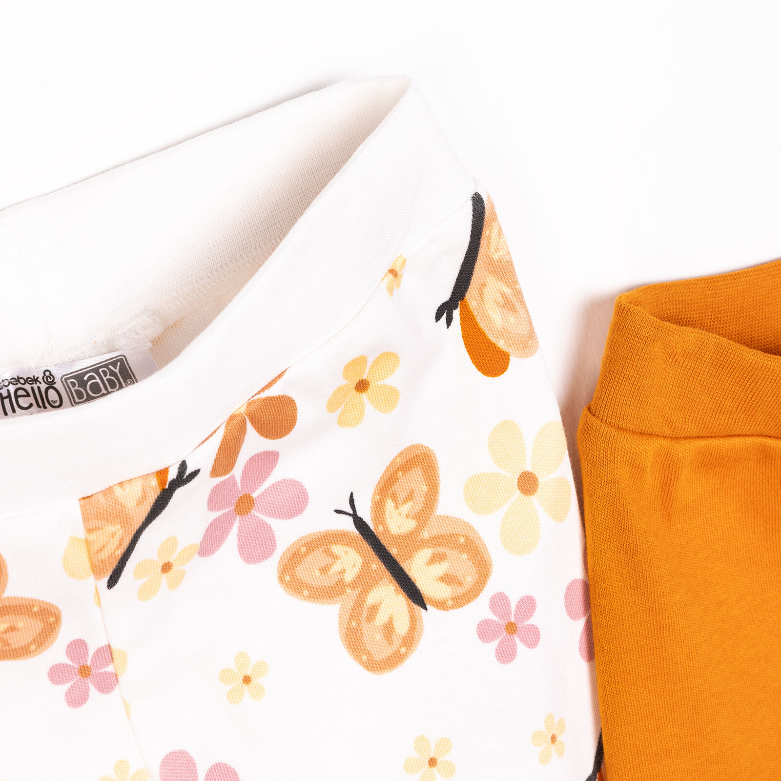 Basic Kız Kelebek Desenli 2li Patiksiz Alt Kız Bebek