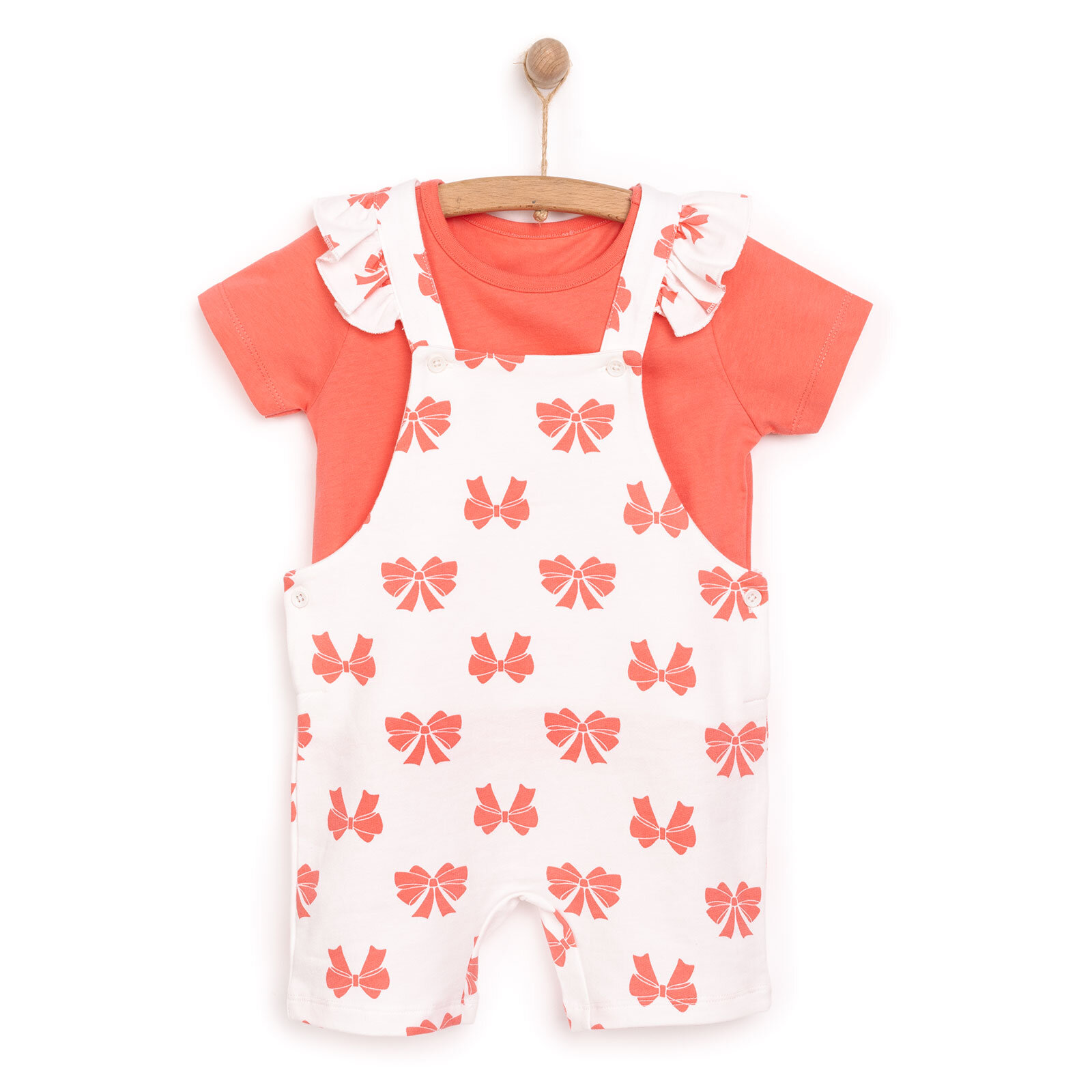 Basic Şort Salopet-Tshirt