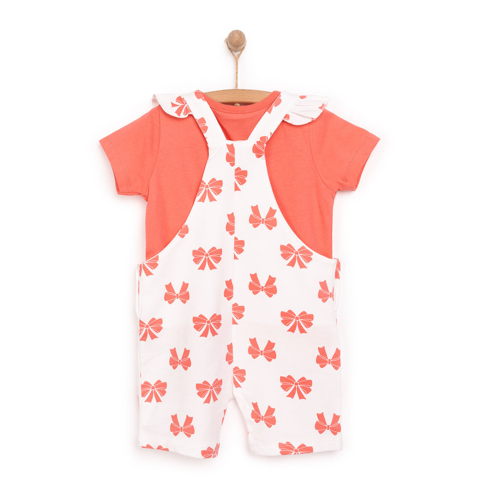 Basic Şort Salopet-Tshirt