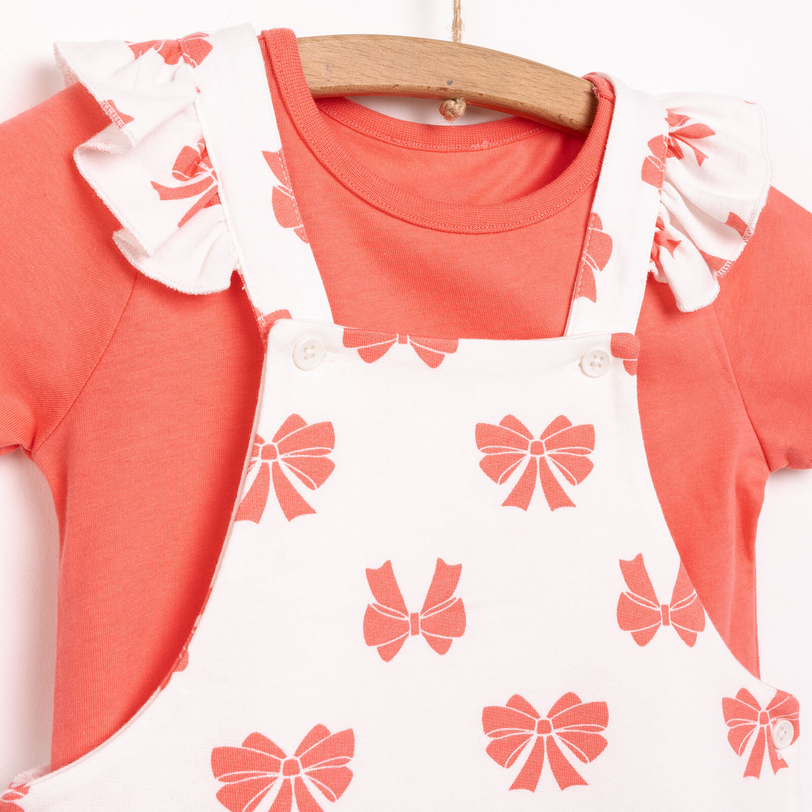 Basic Şort Salopet-Tshirt