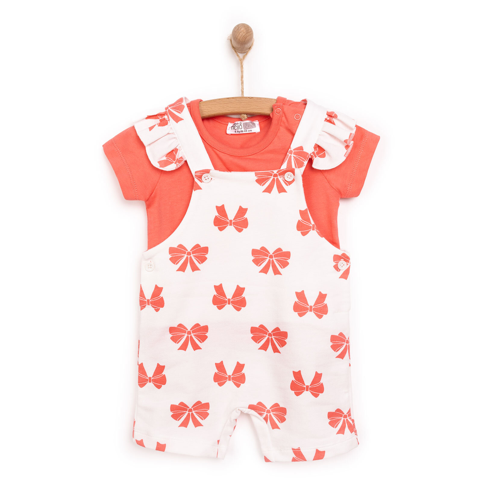 Basic Şort Salopet-Tshirt