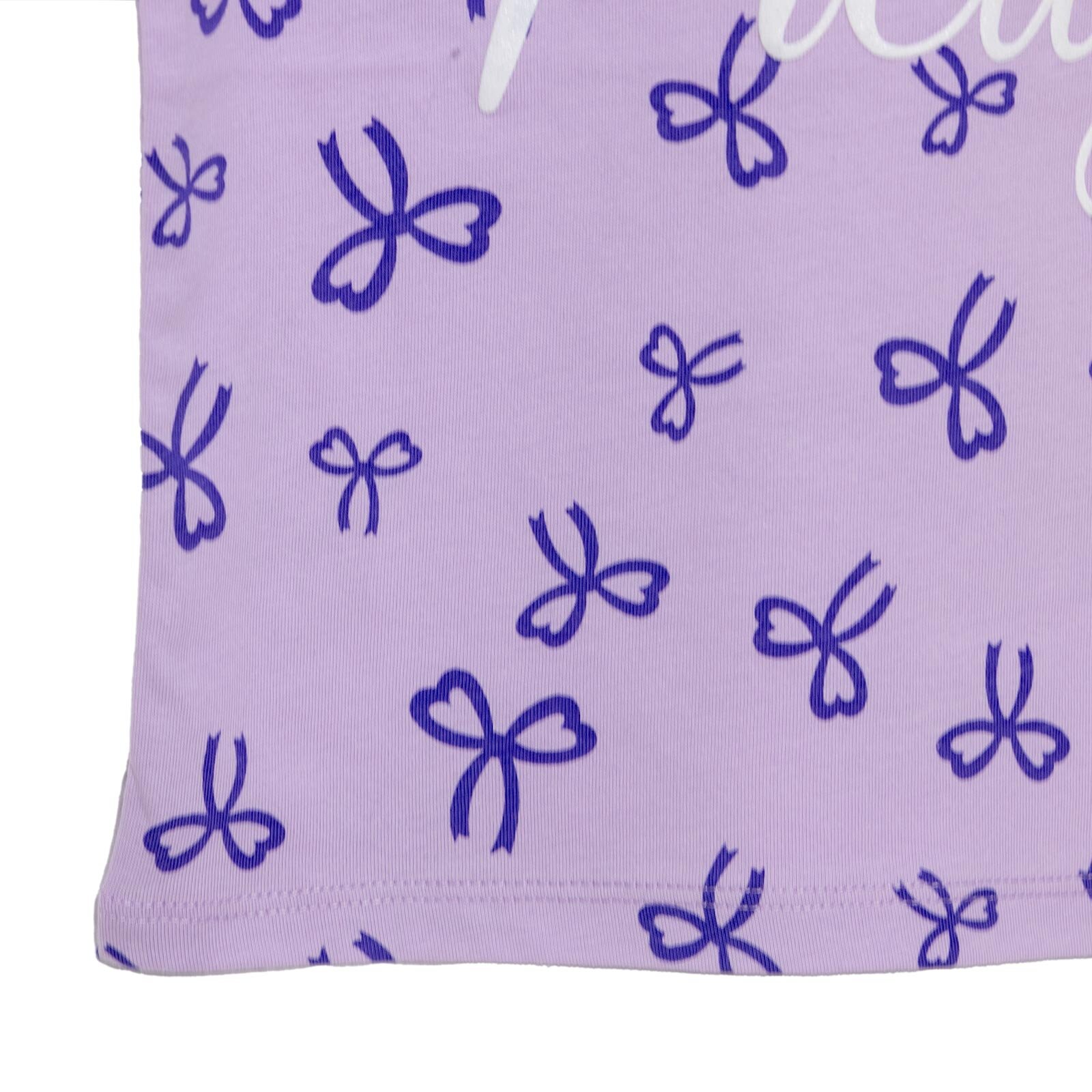 Basic Kız Kurdele Desenli T-Shirt Kız Bebek