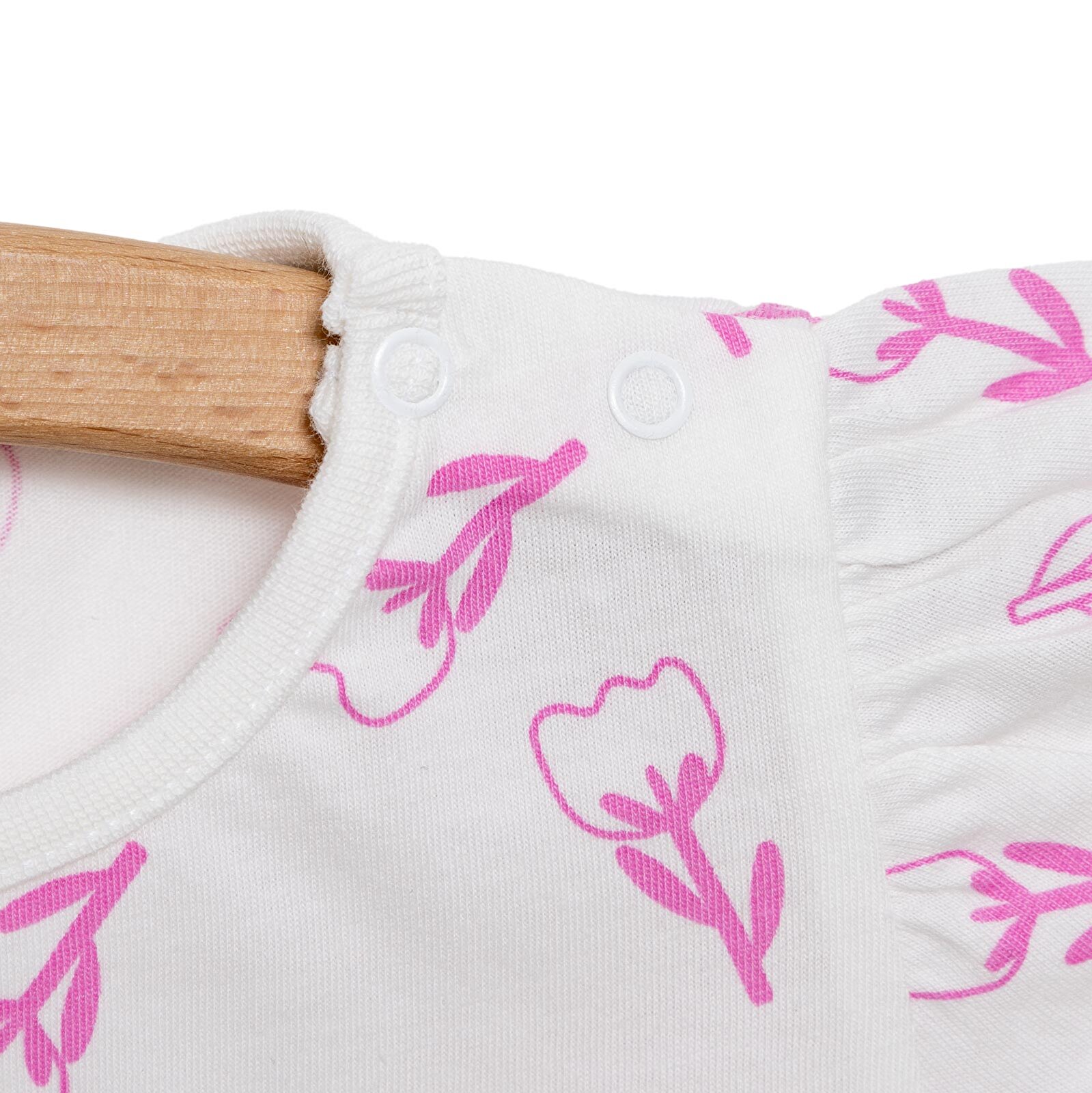 Basic Kız Lale Desenli T-Shirt Kız Bebek Basic Kız Lale Desenli T-Shirt Kız Bebek