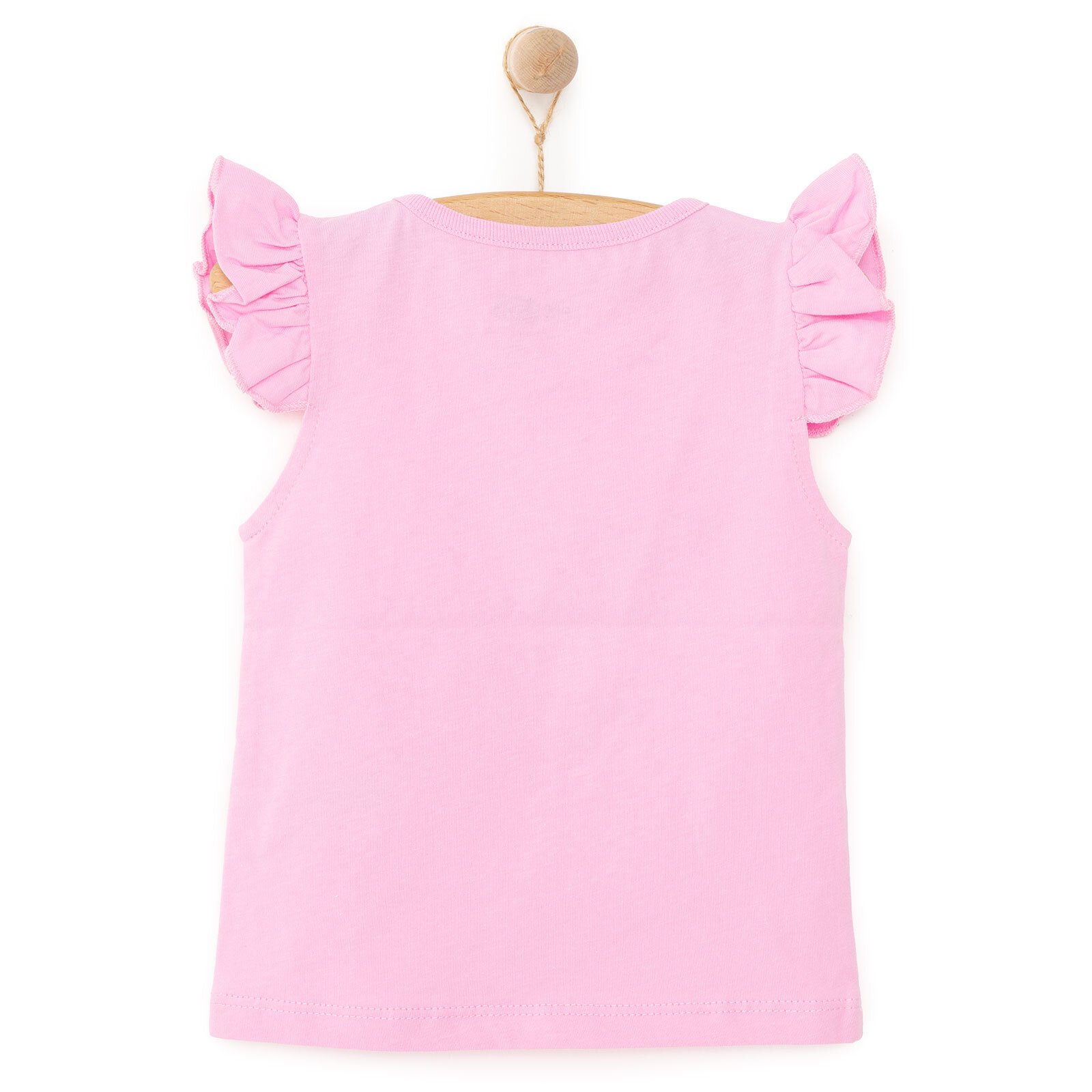 Basic Kız Melek Unicorn Baskılı Atlet T-shirt Kız Bebek