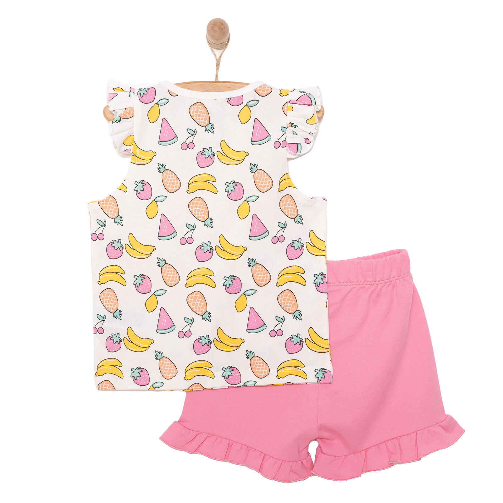 Basic Kız Meyve Desenli Atlet-Şort Kız Bebek