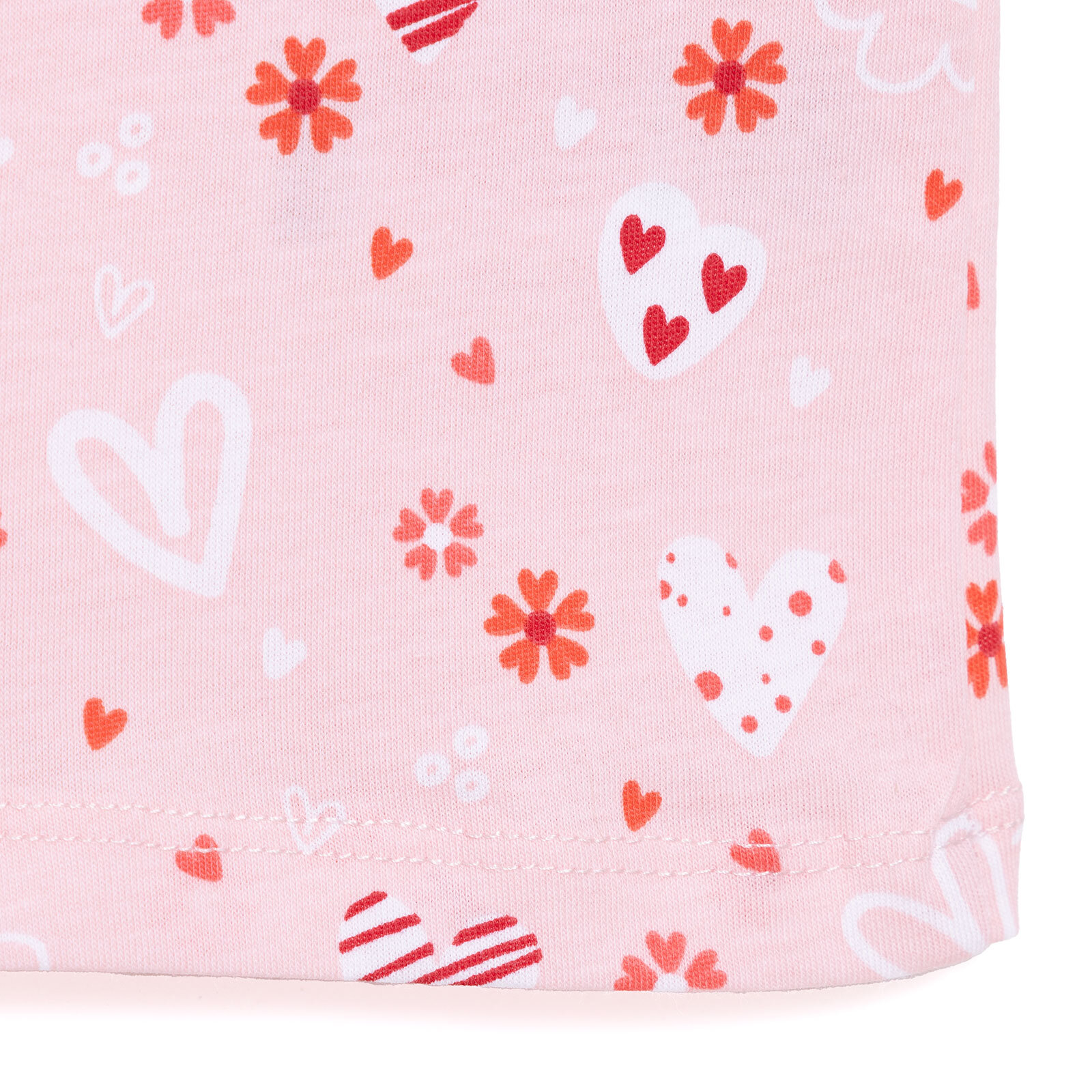 Basic Kız Meyve Yiyen Kedi Desenli T-Shirt Kız Bebek