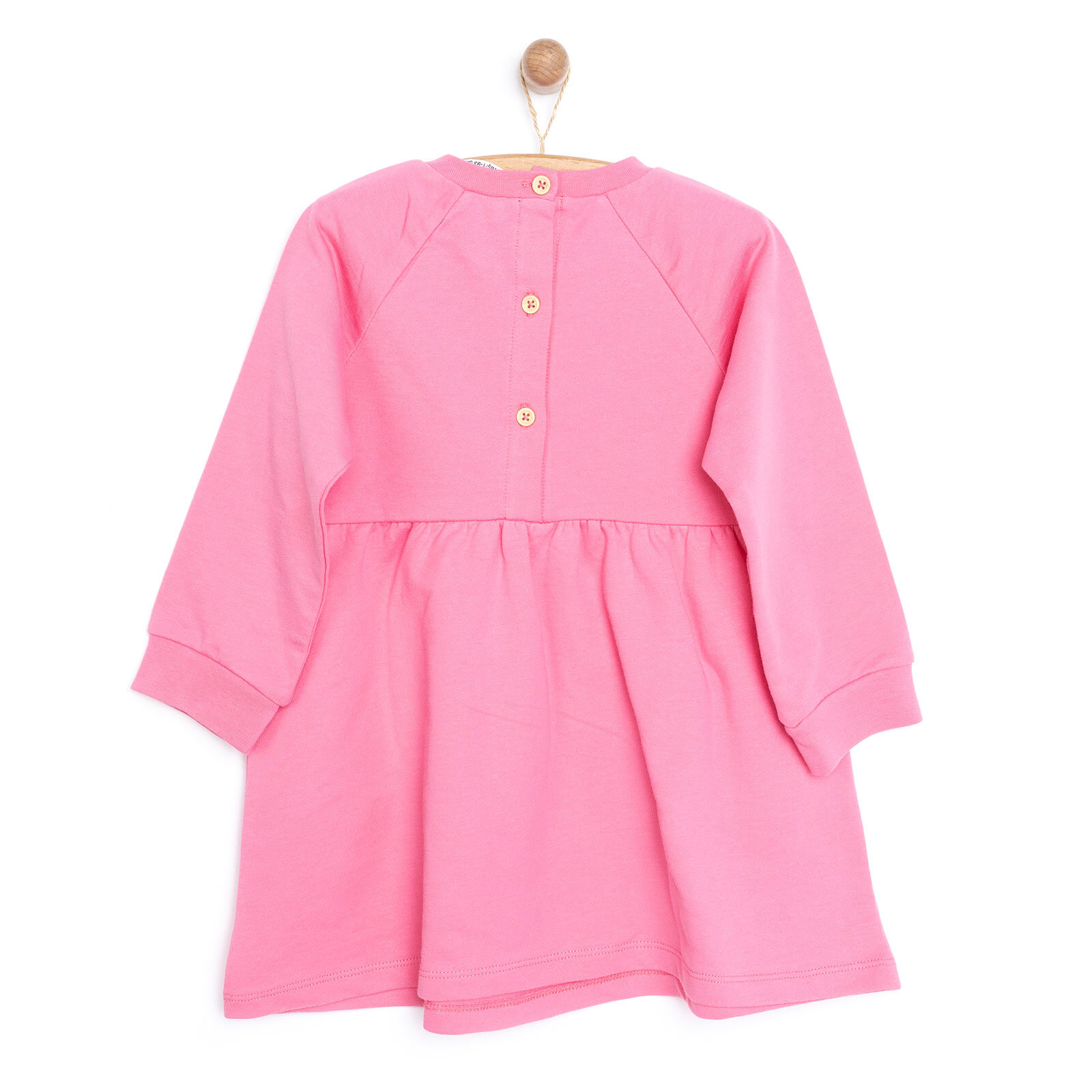 Basic Kız Örme Önü Fırfırlı Elbise Kız Bebek