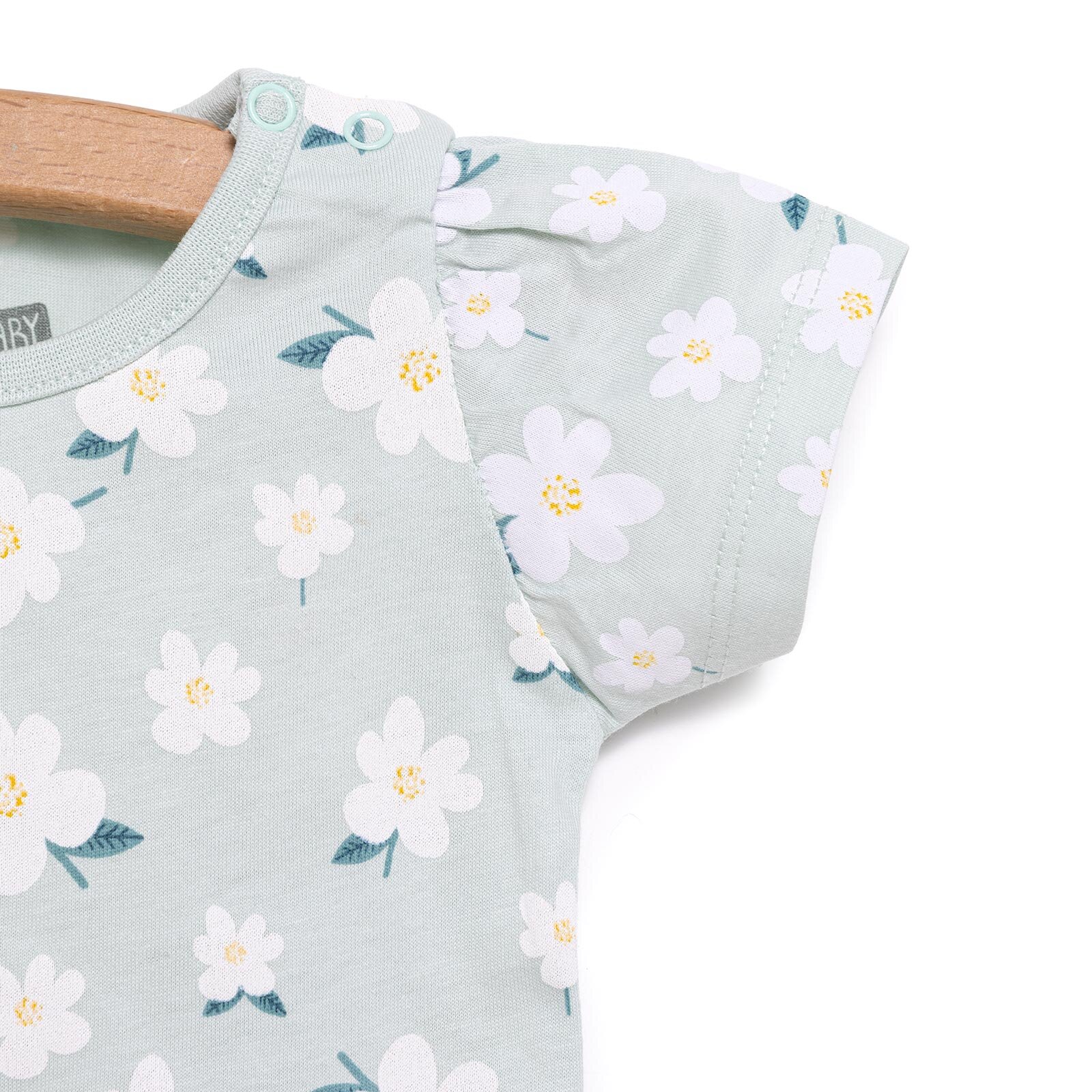 Basic Kız Papatya Baskılı T-Shirt Kız Bebek Basic Kız Papatya Baskılı T-Shirt Kız Bebek