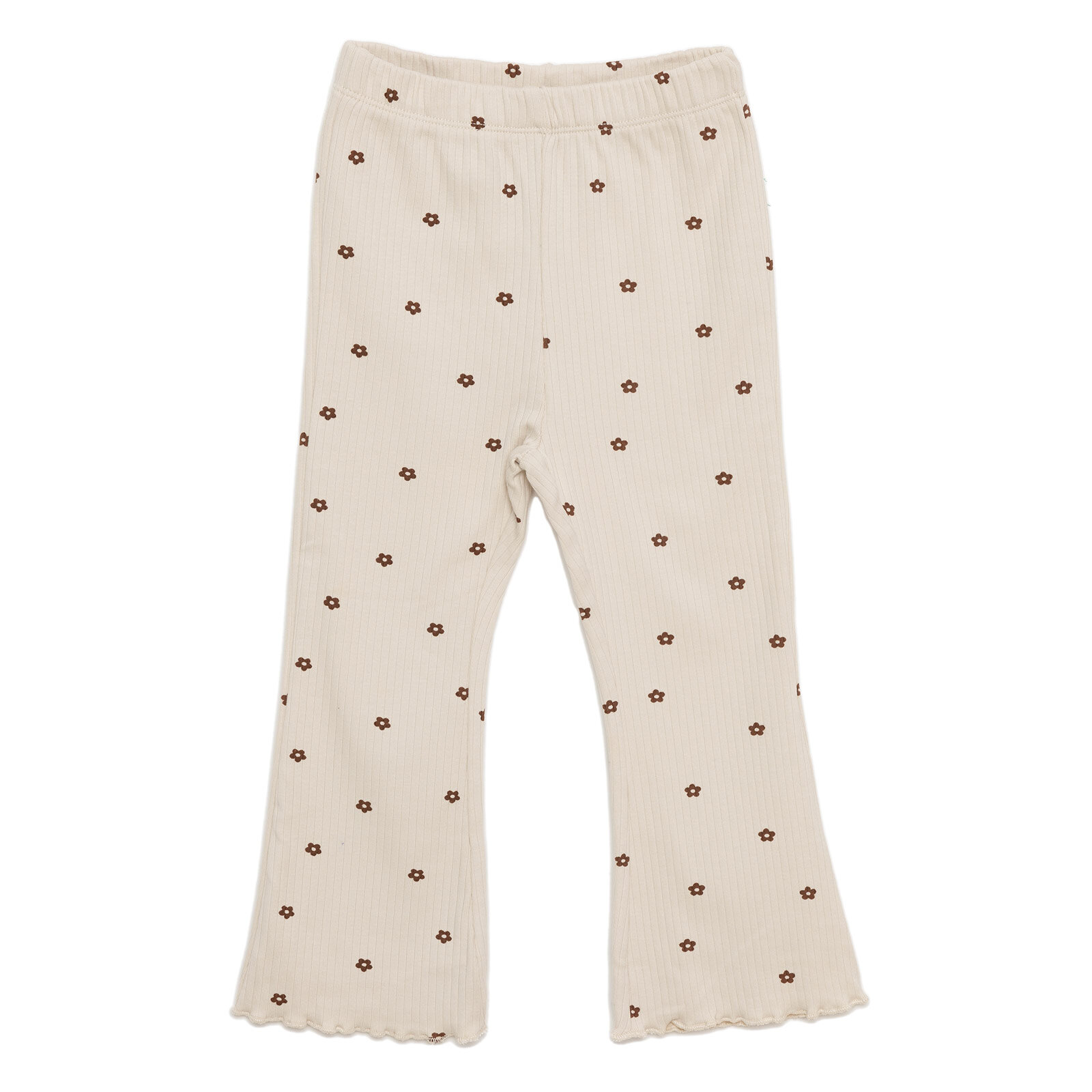 Basic Kız Papatya Desenli  İspanyol Paça Kaşkorse Tayt Kız Bebek