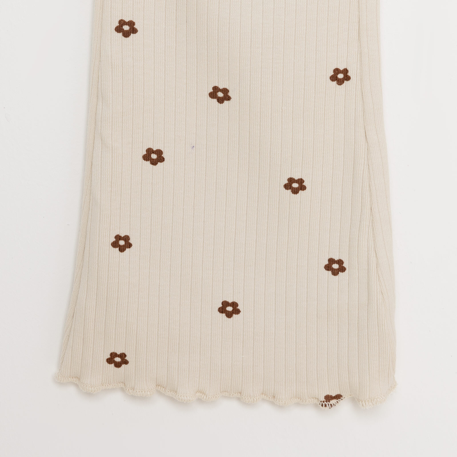 Basic Kız Papatya Desenli  İspanyol Paça Kaşkorse Tayt Kız Bebek