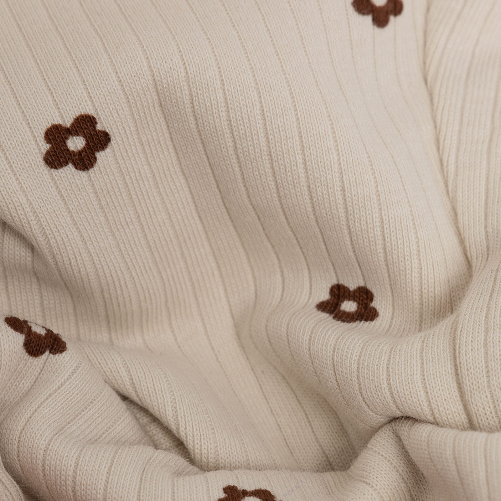 Basic Kız Papatya Desenli  İspanyol Paça Kaşkorse Tayt Kız Bebek