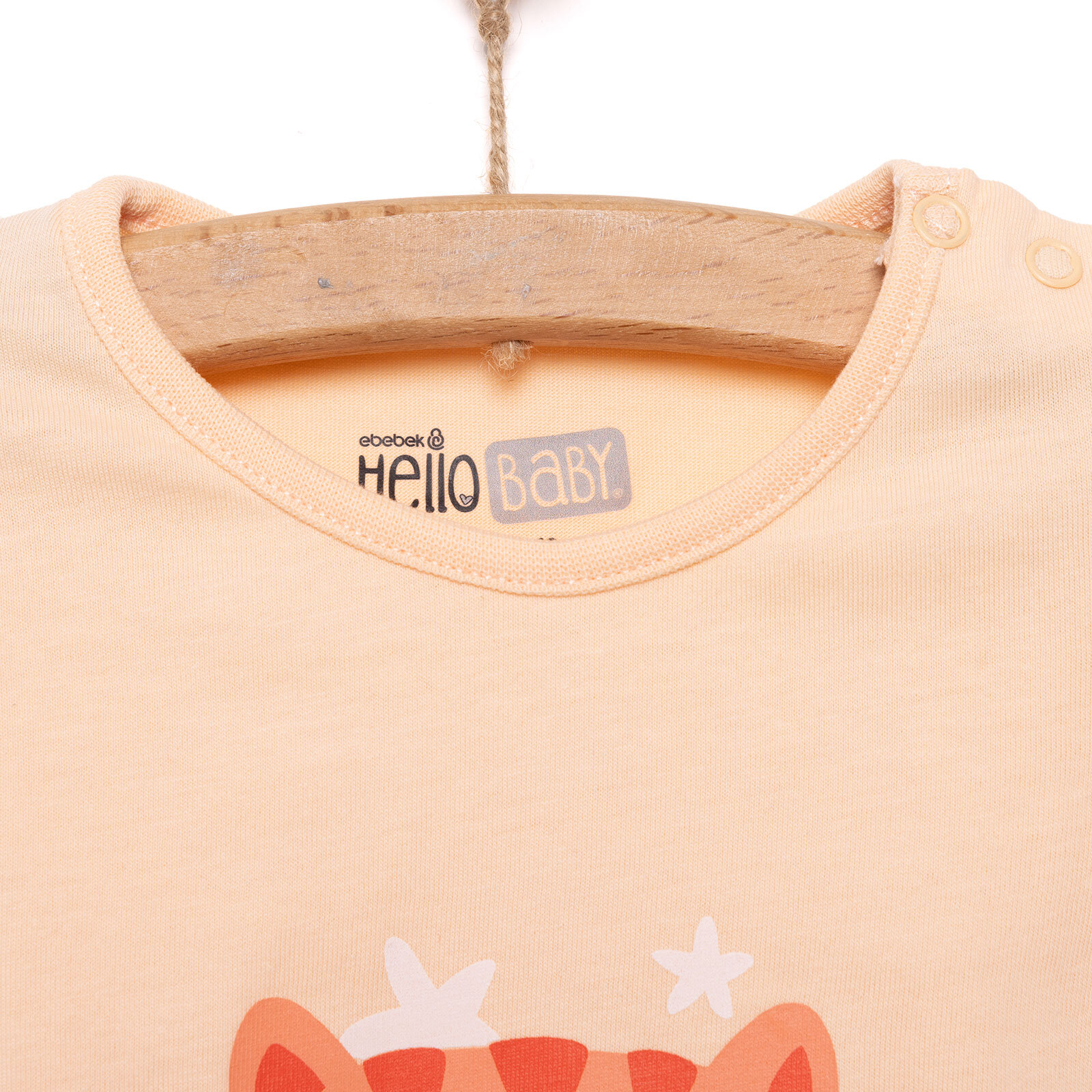 Basic Kız Star Kedi Baskılı T-Shirt Kız Bebek Basic Kız Star Kedi Baskılı T-Shirt Kız Bebek