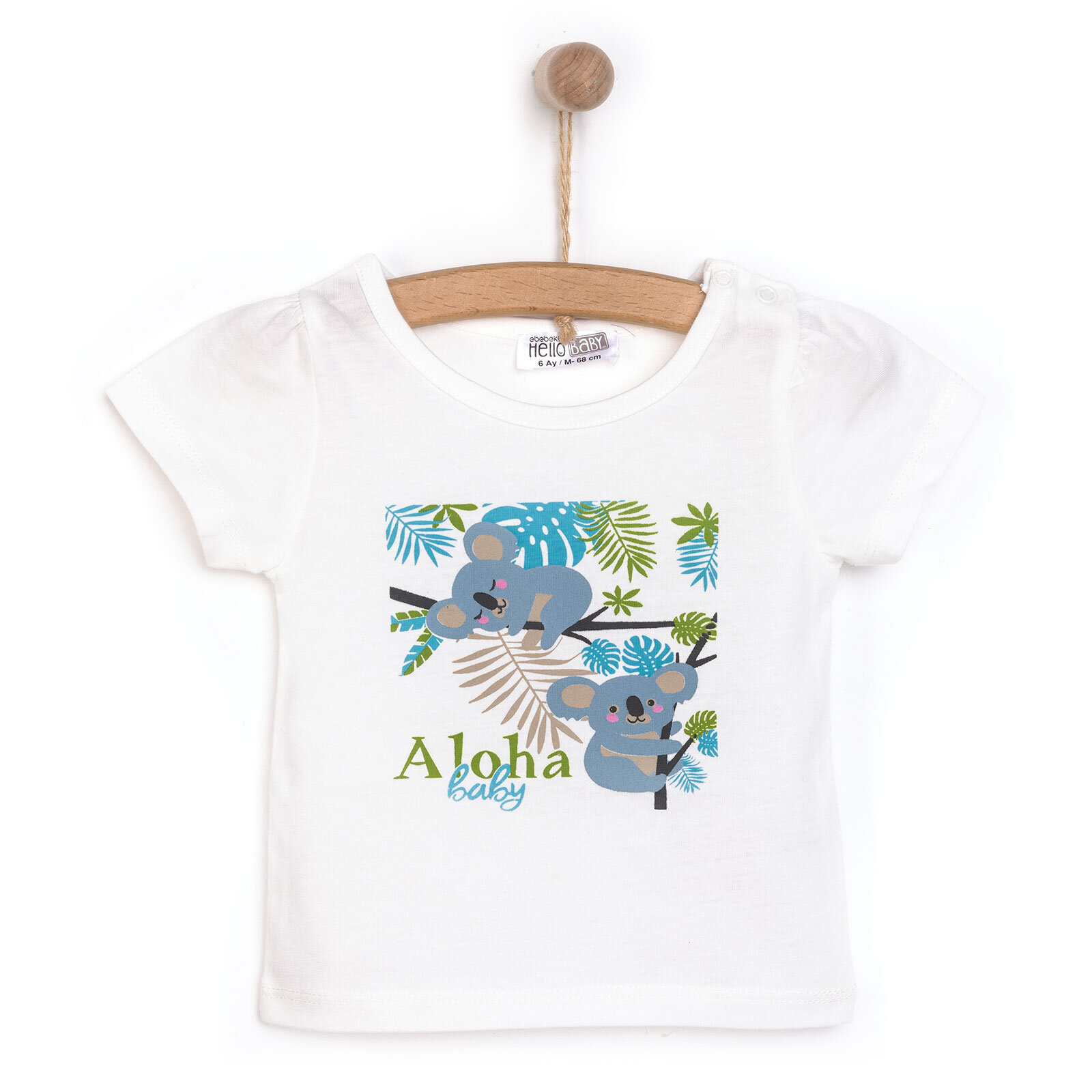 Basic Koala Baskılı Tshirt Kız Bebek Basic Koala Baskılı Tshirt Kız Bebek