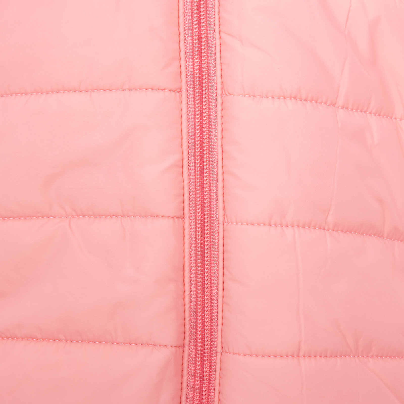 Kız Bebek Kulaklı Kapüşonlu Mont Micro Kumaş Fermuarlı Hakim Yaka Uzun Kol Açık Pembe