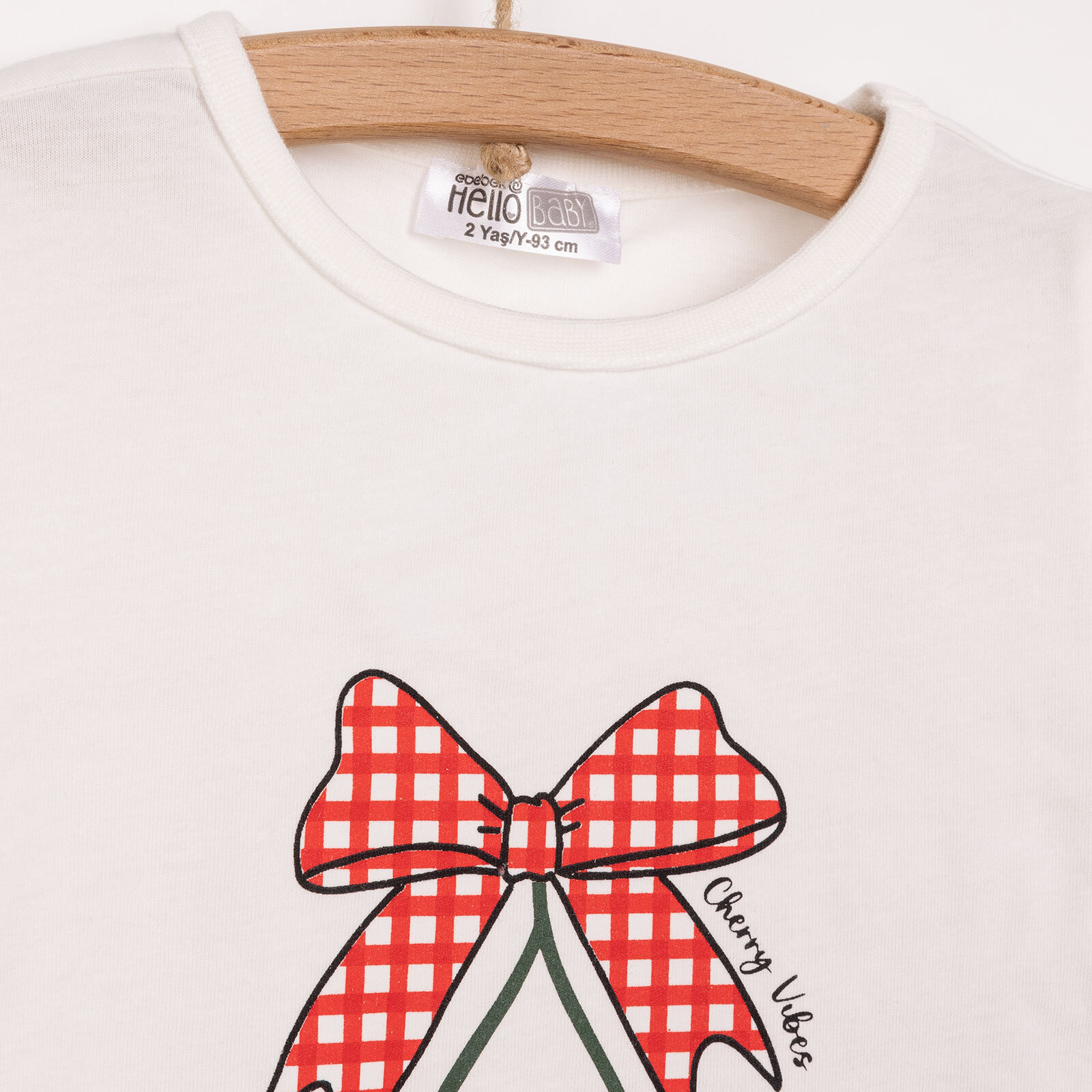 Basic Kurdele Baskılı Şortlu Takım Kız Bebek