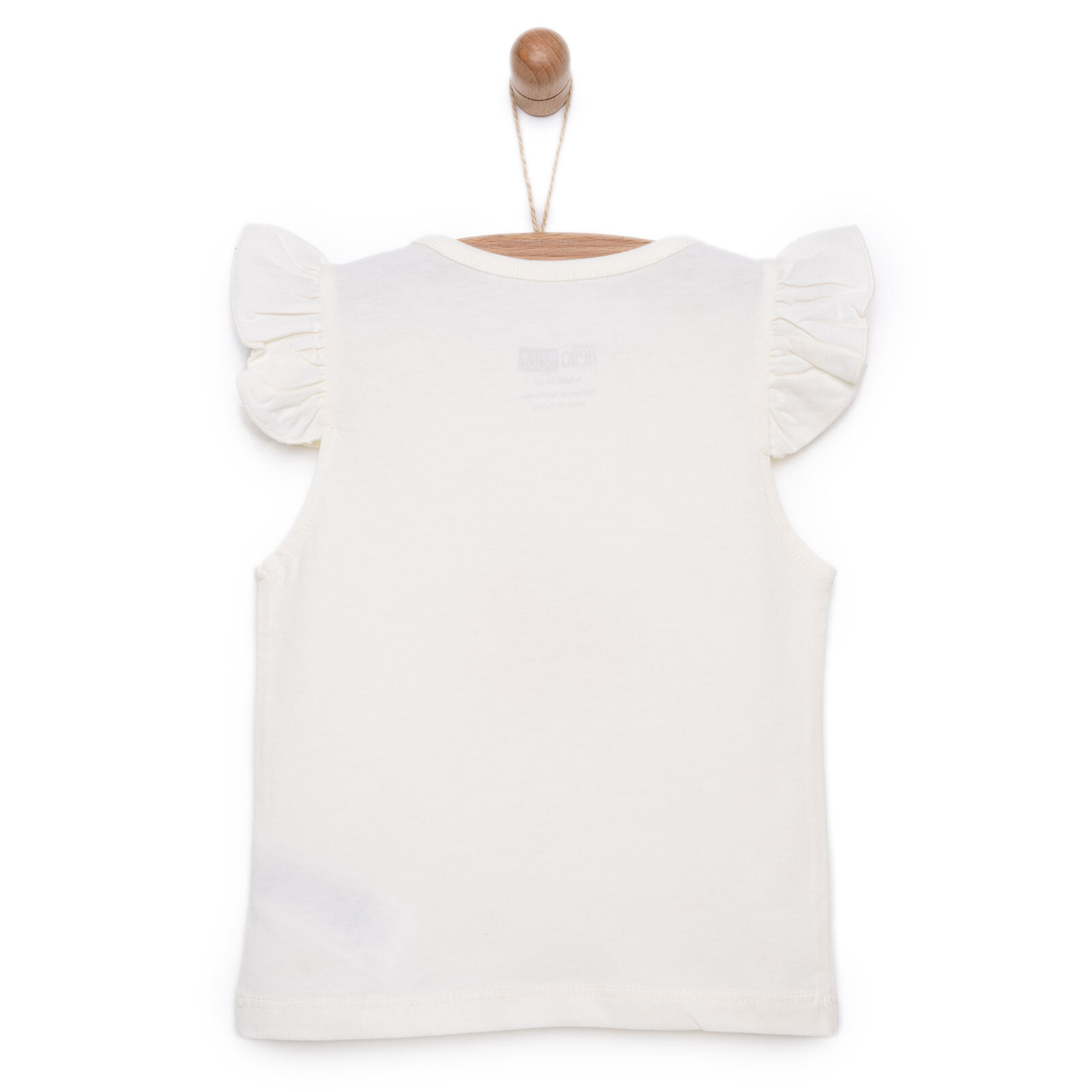 Basic Kuş Baskılı Atlet Tshirt Kız Bebek