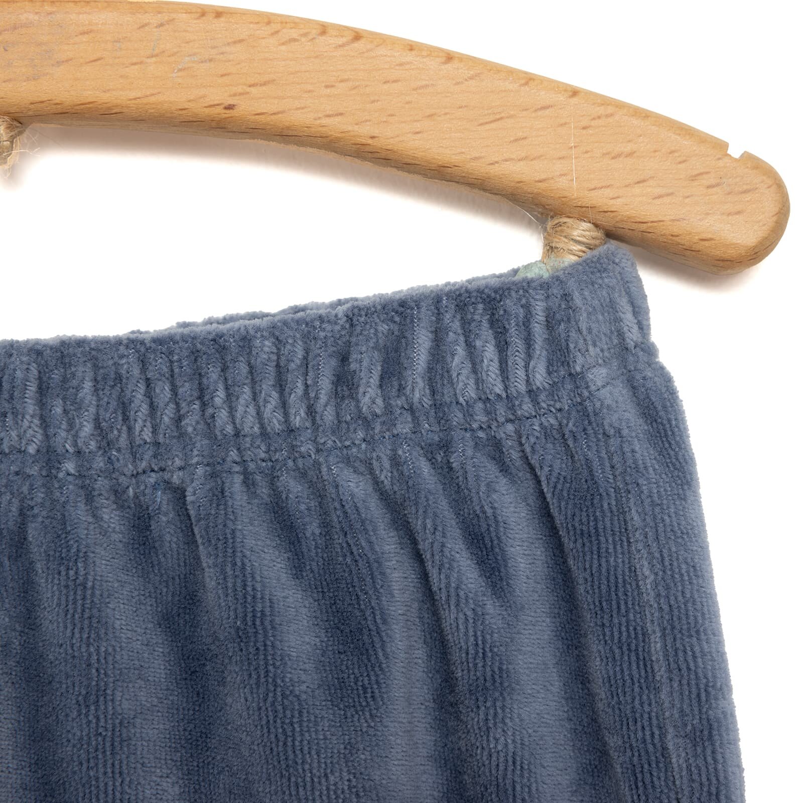 Erkek Bebek Eşofman Alt Fitilli Kadife Örme Lastikli Paça