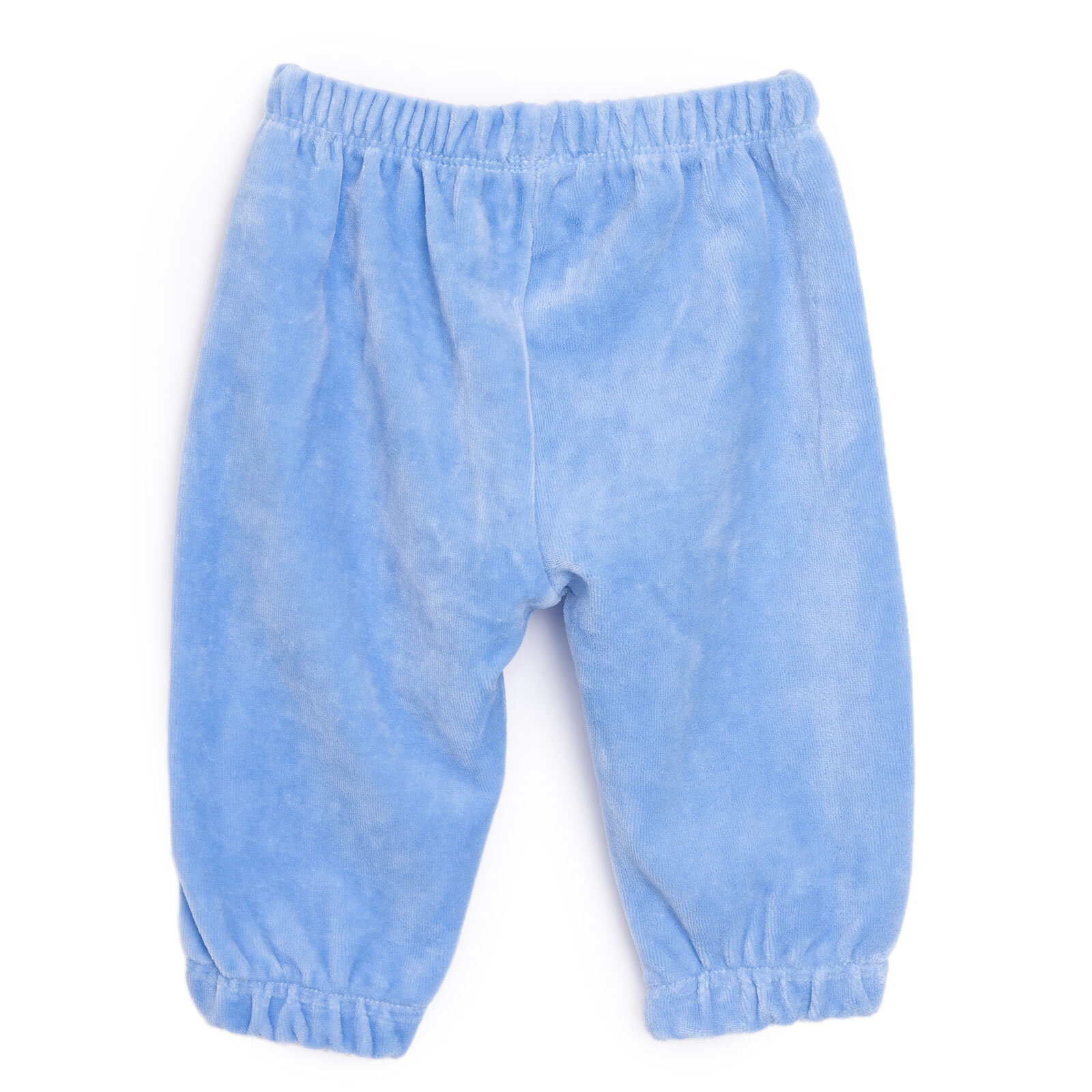 Erkek Bebek Eşofman Alt Fitilli Kadife Örme Lastikli Paça